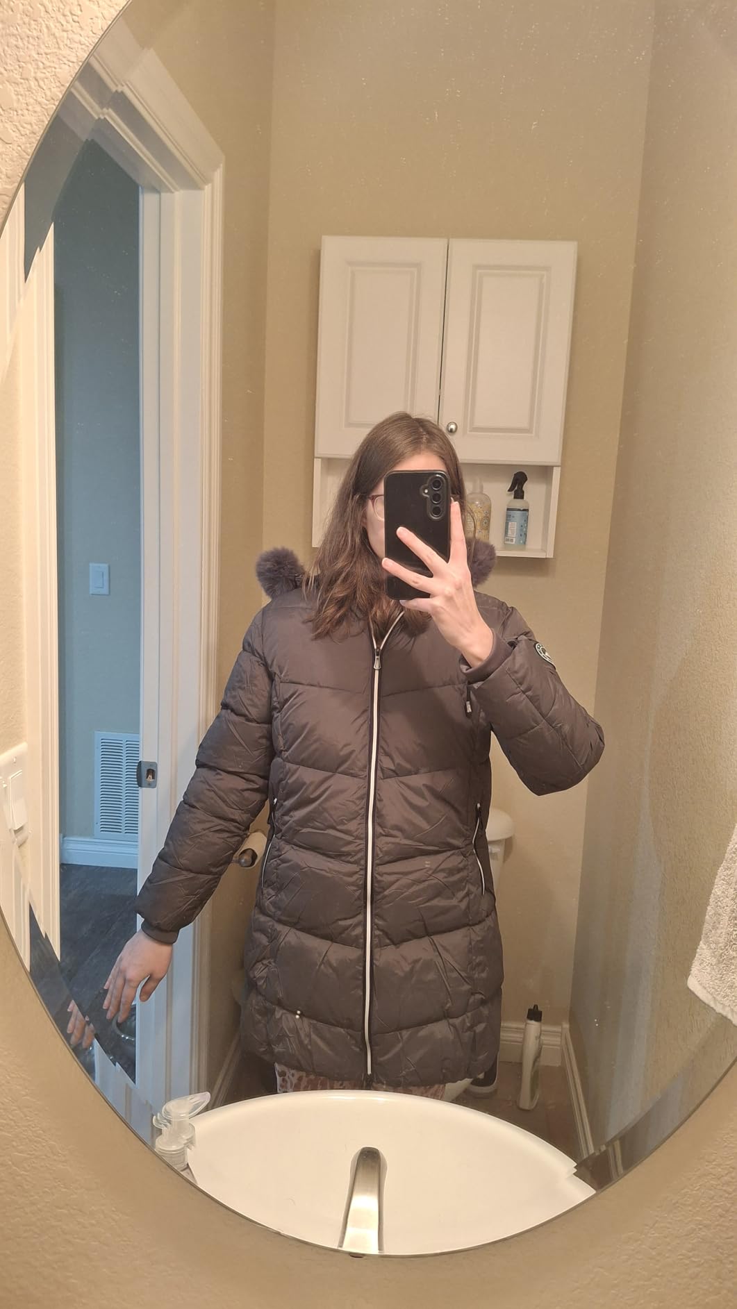 Women's Long Warm Winter Puffer Jacket Lightweight Fashions Down Coats customer photo 2