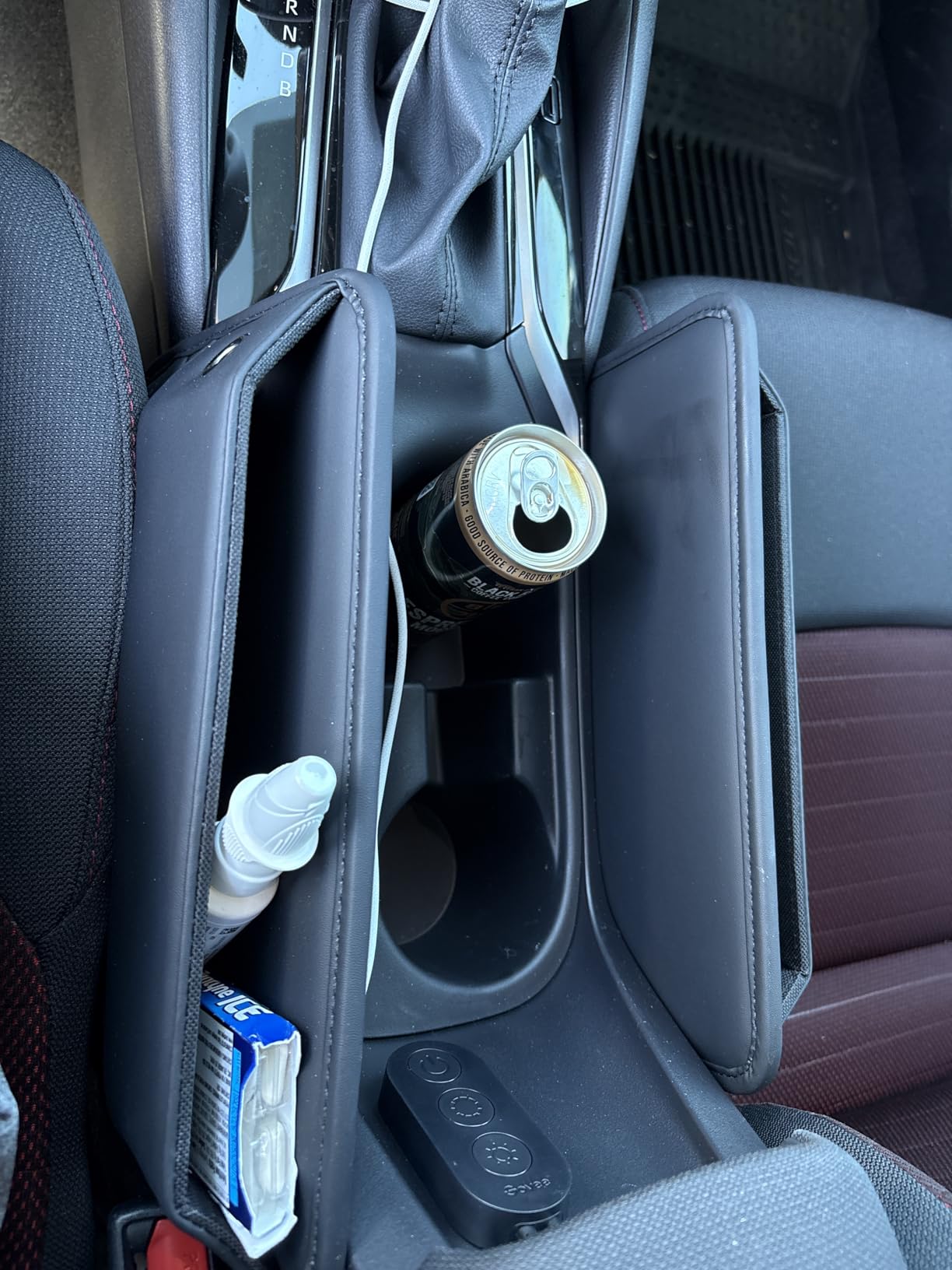 Premium Leather Car Seat Gap Filler Organizer (0.2”-1.2
