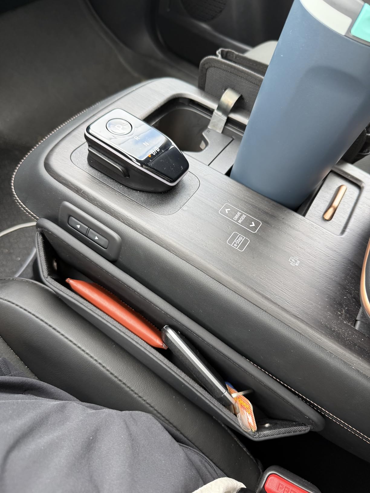 Premium Leather Car Seat Gap Filler Organizer (0.2”-1.2