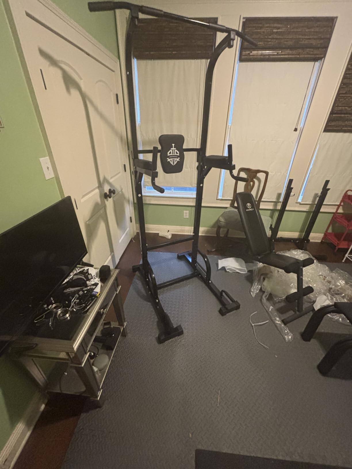 SPORTSROYALS Free Standing Pull Up Bar, Power Tower for Home Gym Training customer photo 1