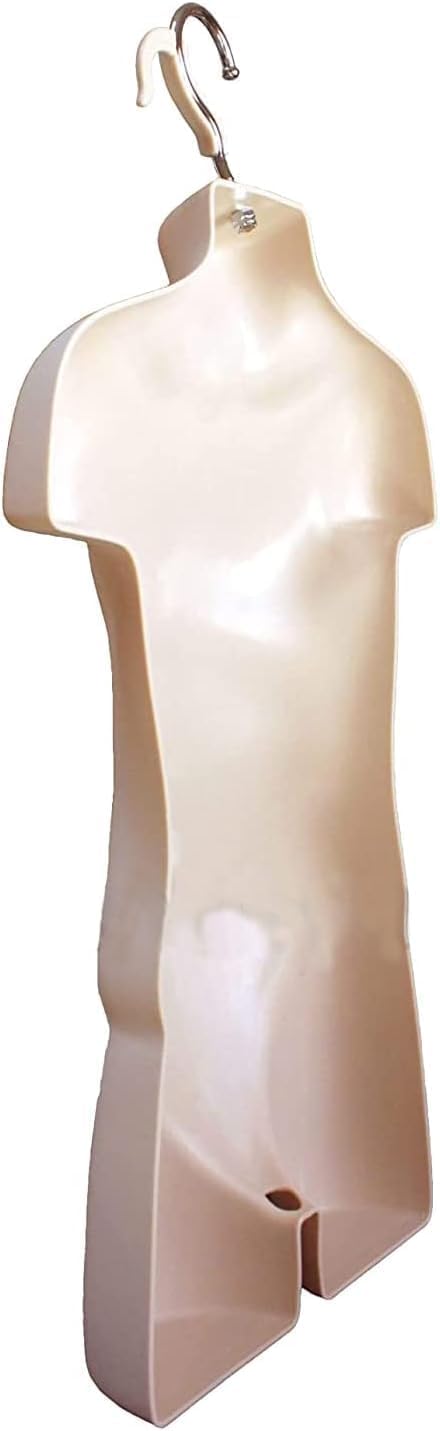 Flesh Child Torso Hollow Back Body Stackable Dress Form with Hanging Hook for Headless Halloween Costume, Tshirt Display, Countertop, Craft Shows, Photos and Design, Size 5T-7 customer photo 1