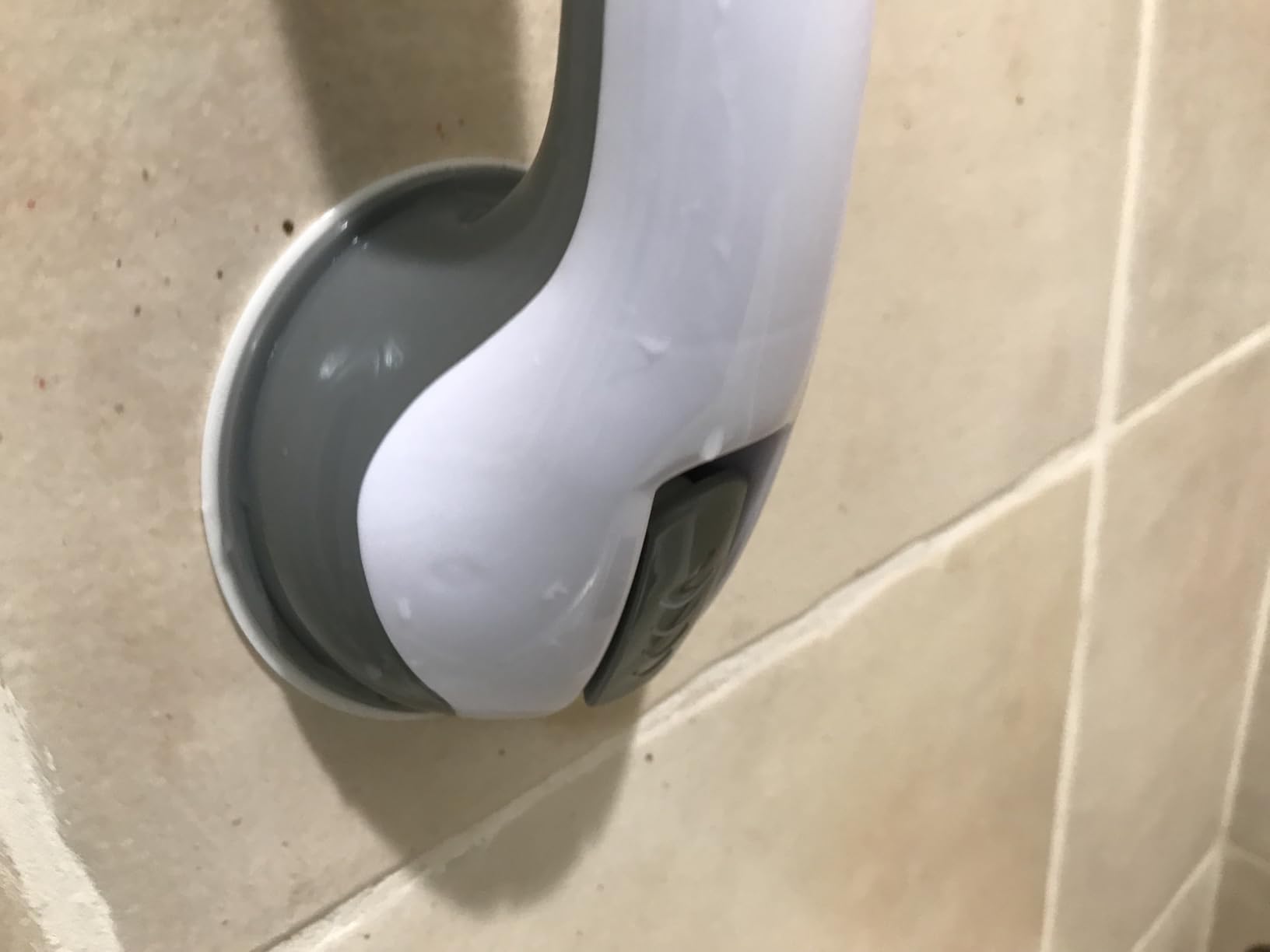 Shower Handle 1 Pack Grab Bars for Bathtubs & Showers, 12 inch Grab Bars for Bathroom with Strong Hold Suction Cup, Balance Bar Safety Hand Rail for Injury, Senior, Elderly Grey customer photo 2