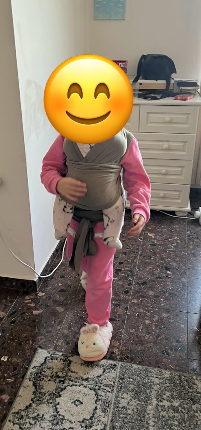 Boba Baby Wrap Carrier - Stretch Organic Bamboo Newborn Sling, Stone customer photo 1