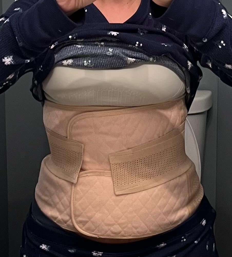 MAMODY Postpartum Belly Band Belly Wrap Abdominal Binder Post Surgery customer photo 1