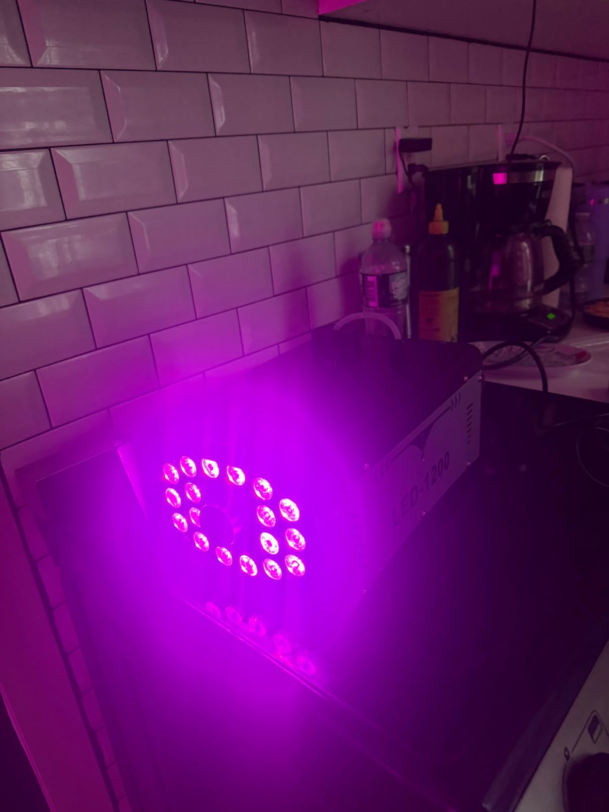 1200W Fog Machine Halloween Outdoor, 18 Lights 6000 CFM Smoke Machine Fog | Indoor Fog Machine with Remote for Wedding Party DJ Disco customer photo 2