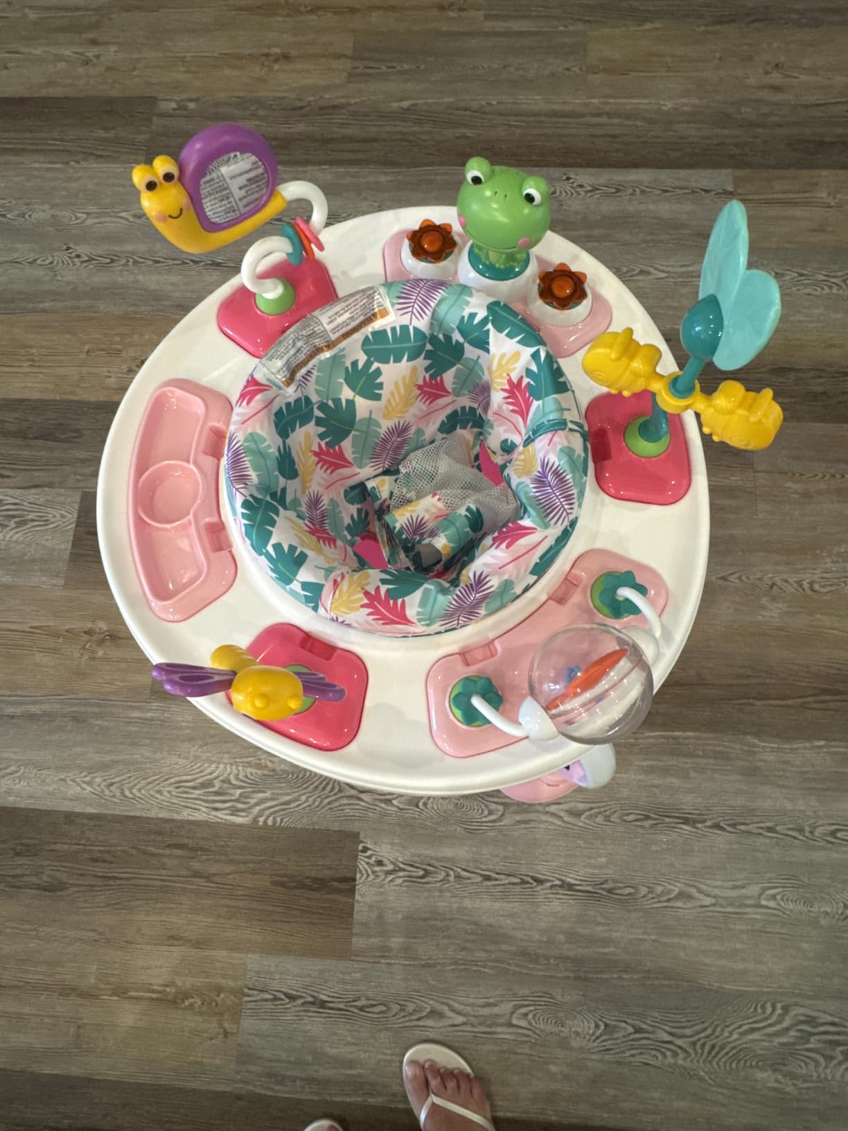 Bright Starts Cooking Up Fun Baby Activity Jumper with Music and Lights, Kitchen Role Play Toys, Unisex, 6 Months+, Up to 25 lbs customer photo 1