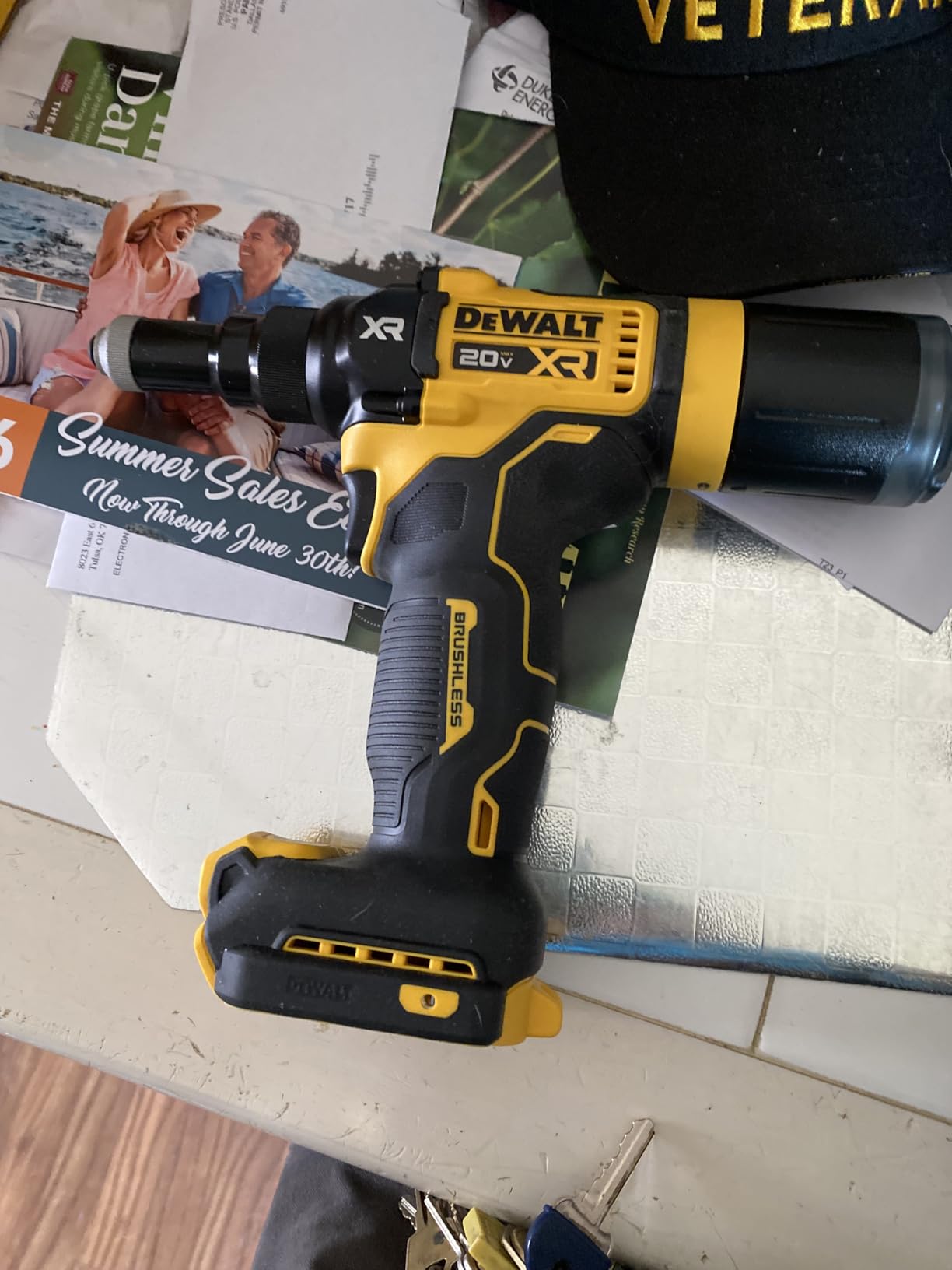 DEWALT 20V MAX XR Cordless Rivet Tool, 3/16