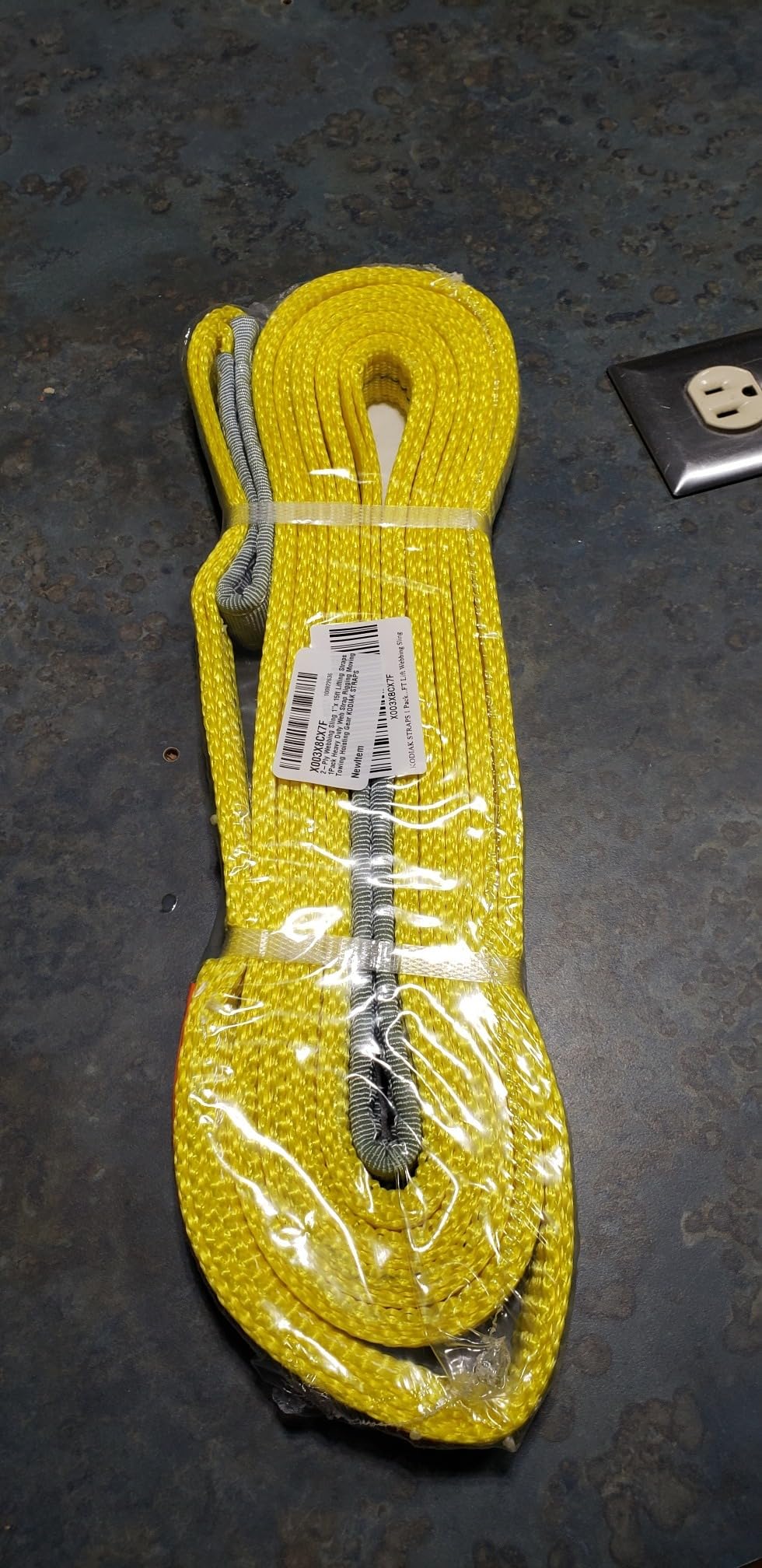 2-Ply Lifting Sling Straps 2”x 6ft - 6200lbs Vertical Capacity Heavy Duty Flat Eye Lift Sling, for Rigging Moving Towing Hoisting -2Pack - Kodiak Straps customer photo 1