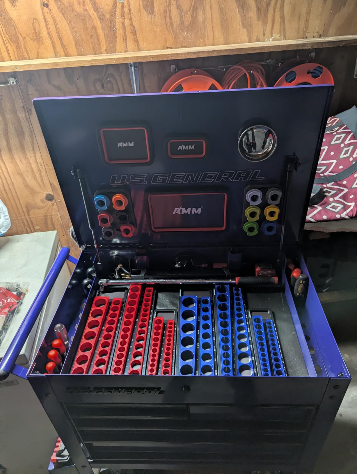 Magnetic Socket Holder Organizer Set: 6-Piece Detachable 1/2 3/8 1/4 Drive Sockets Storage Tray Magnetic Socket Organizer Tool Box Drawer Tool Box Organizers Storage Metric SAE (Sockets Not Included) customer photo 2