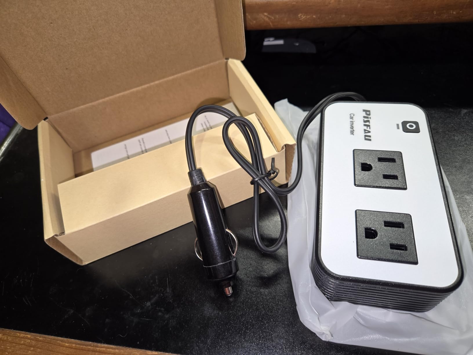 PiSFAU 200W Car Power Inverter - DC 12V to 110V AC Car Plug Adapter Outlet customer photo 1