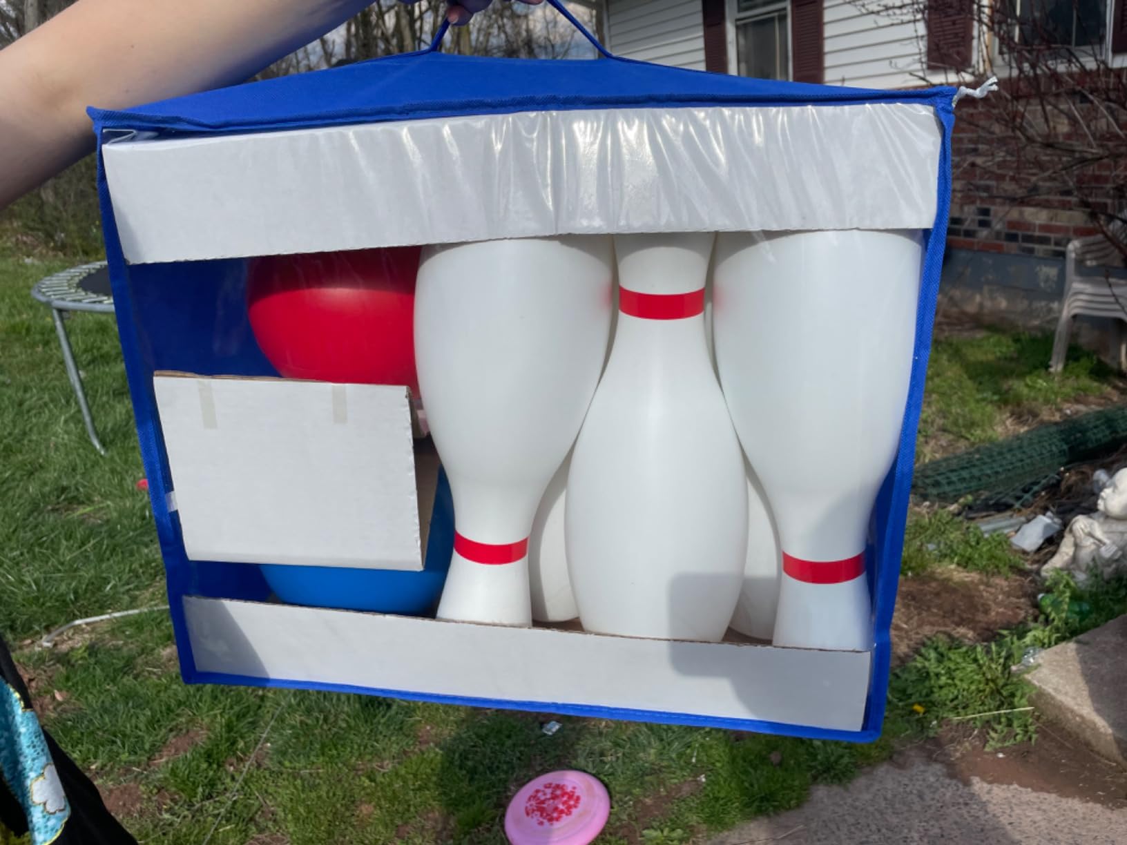 Grip Kids 17 Inch Huge Bowling Set with Storage Bag – 6 Giant Pins, Outdoor & Indoor Backyard Game for Kids, Family Party, Birthday Gift Ages 5+ – Amazon Exclusive customer photo 2