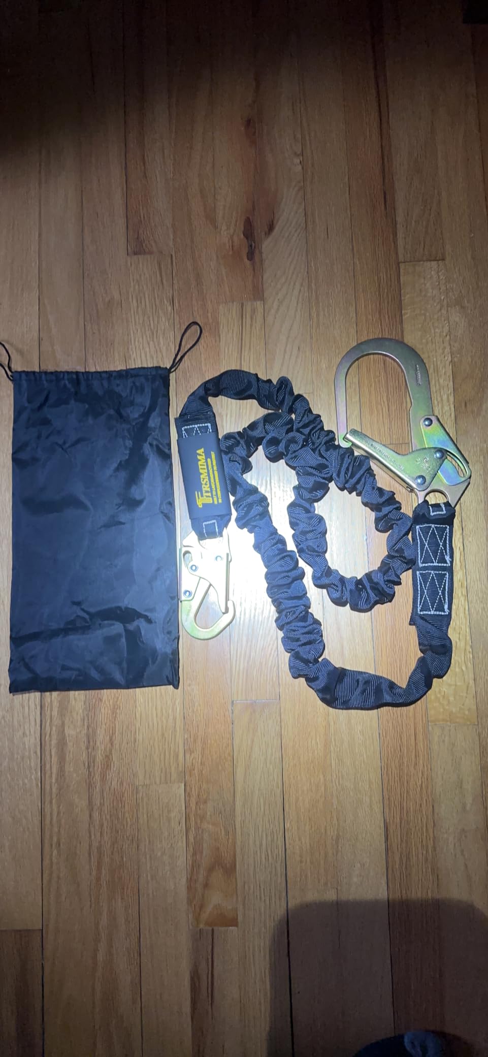 TRSMIMA Safety Harness Lanyard Retractable - Fall Protection Climbing Tree Strap 6 FT Single Leg Internal Shock Absorbing with Hook customer photo 1