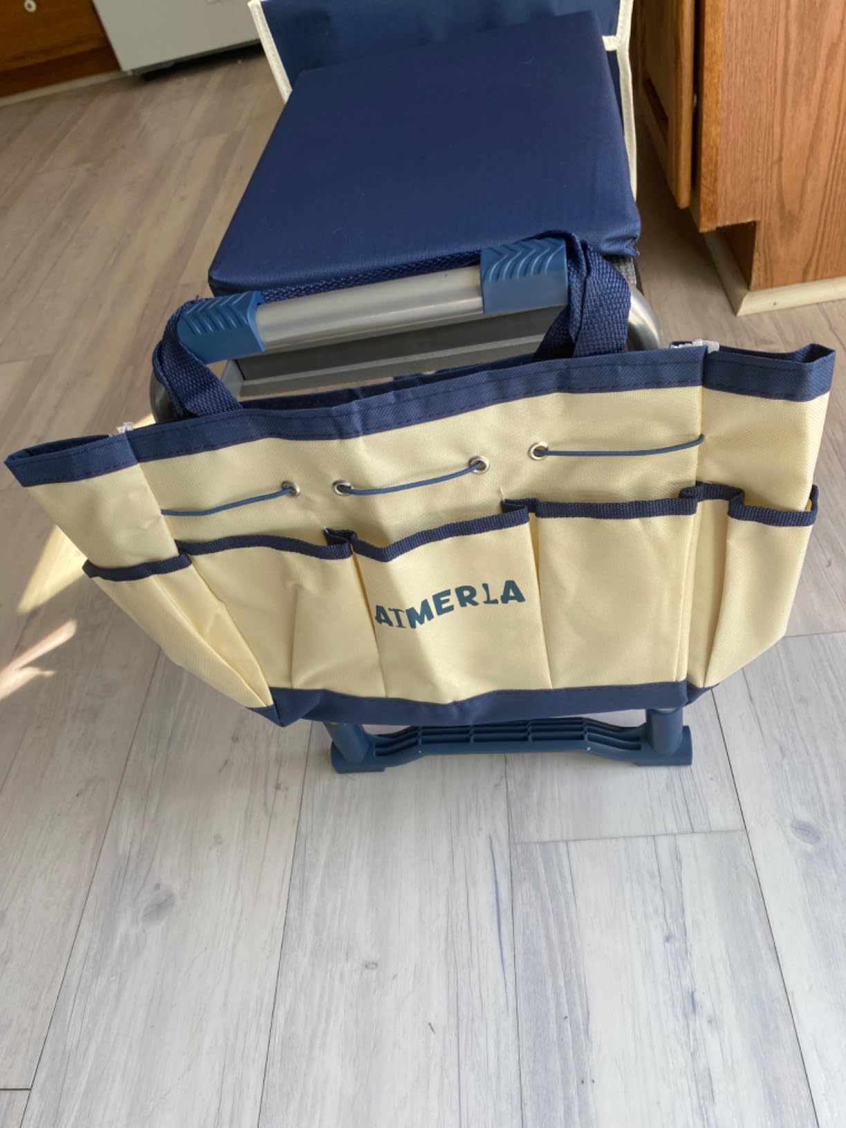 Aimerla K5 Foldable Kneeler Seat - Heavy Duty (Detachable Cloud Kneeler Pad) - Garden Stool - 2 Large Tool Bags - Portable Bench for Indoor & Outdoor customer photo 2