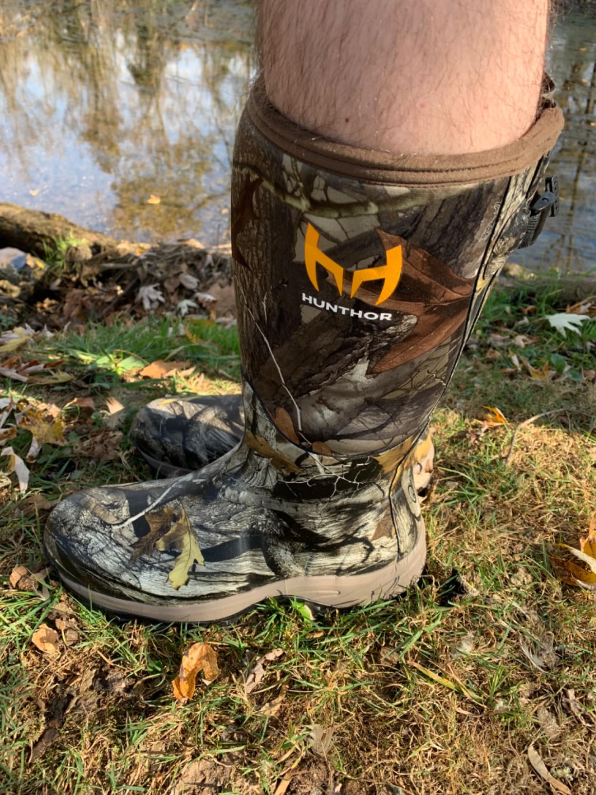 Hunting Boots for Men, Waterproof Insulated 6mm Neoprene Rubber Boots for Hunting and Outdoor Activities customer photo 1