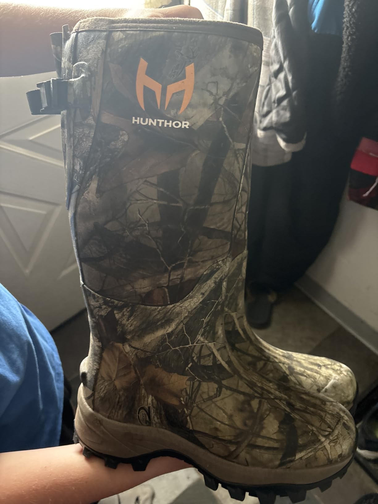 Hunting Boots for Men, Waterproof Insulated 6mm Neoprene Rubber Boots for Hunting and Outdoor Activities customer photo 2