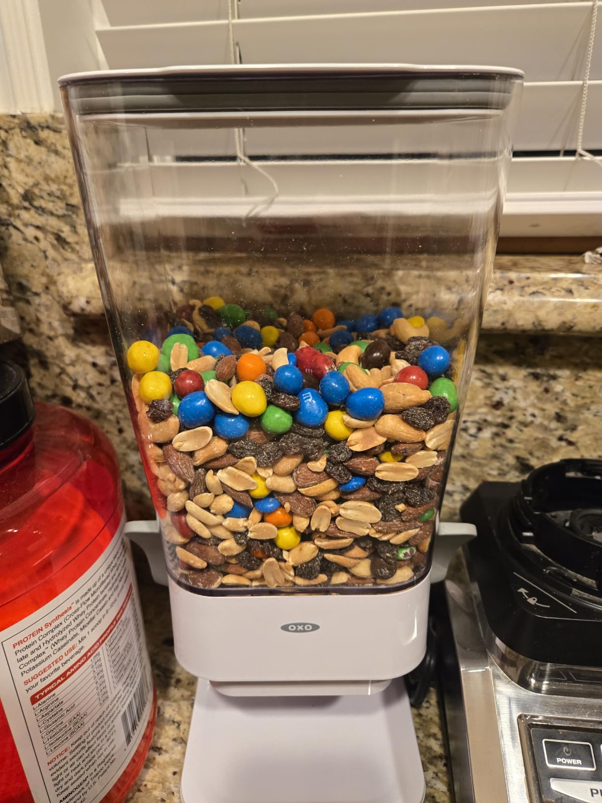 Osacoe Cereal Dispenser Countertop 2 Pack with Bowls Spoons Cutlery Box,5.5 QT Dry Food Dispenser Snack Organizer Containers Storage with Lids for Pantry Kitchen Organization Oatmeal Nut Granola Candy customer photo 2