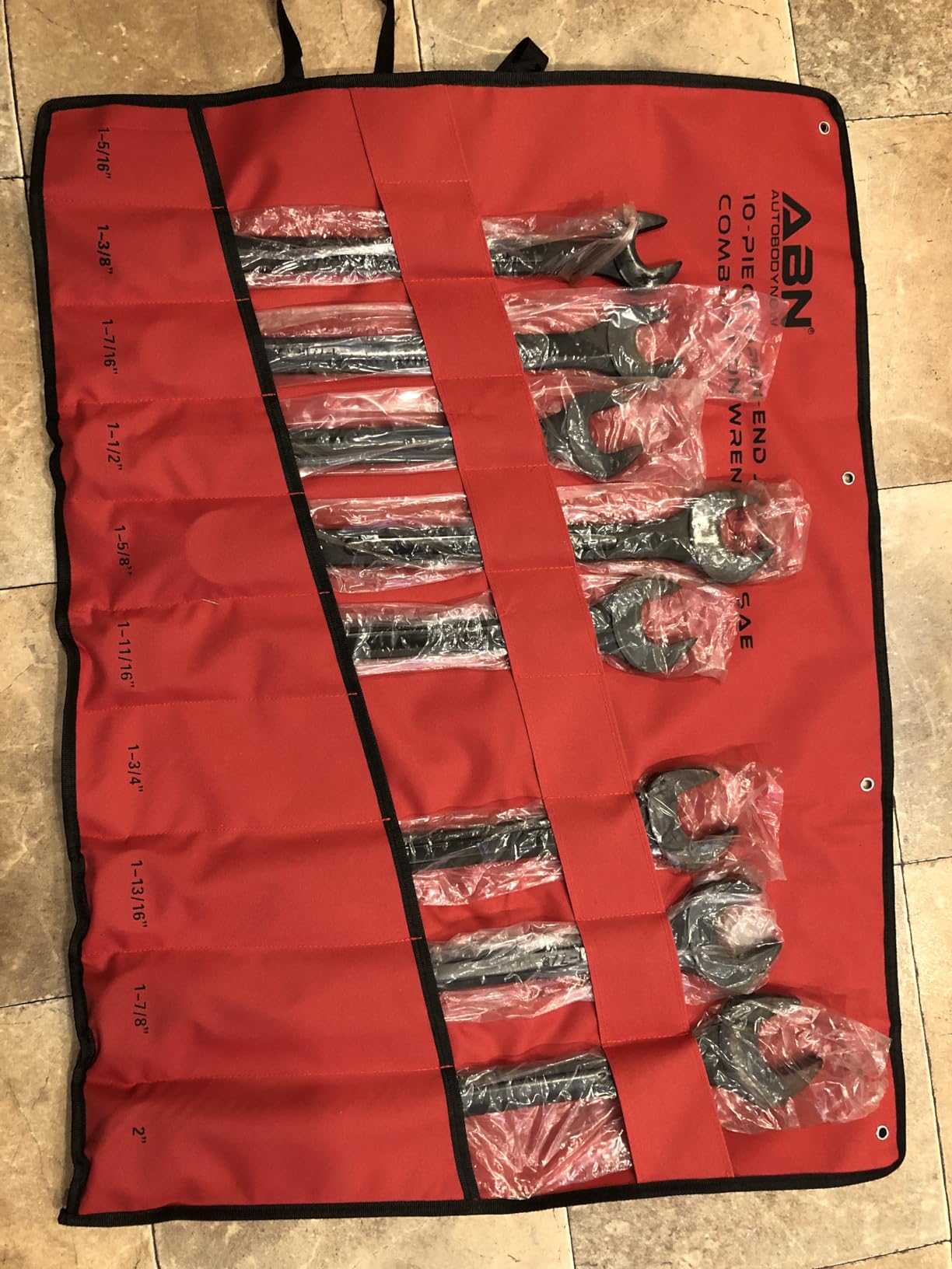 ABN Large Combination Wrench Set SAE 1-5/16 to 2in - Standard 10 Piece Jumbo Open End Wrench Set customer photo 1