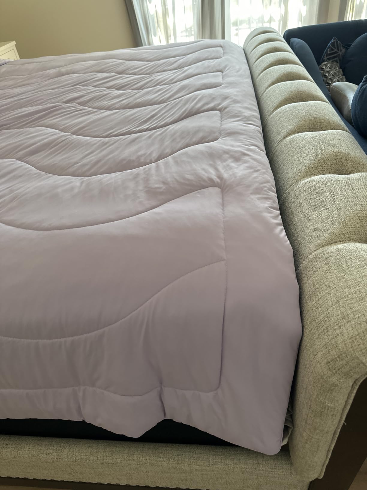 REST Evercool Cooling Comforter Blanket for Hot Sleepers, Full/Queen, Reversible Cool-to-Touch Fabric customer photo 2