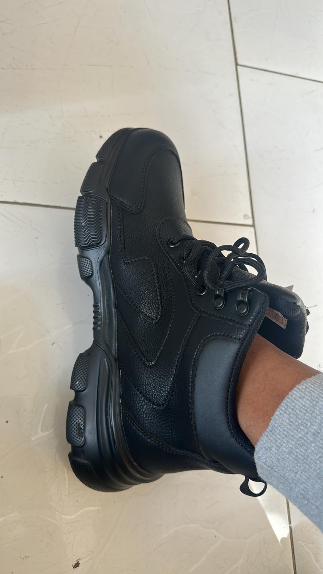 Nasogetch Waterproof Steel Toe Boots for Men Women, Non Slip Work Boots customer photo 1