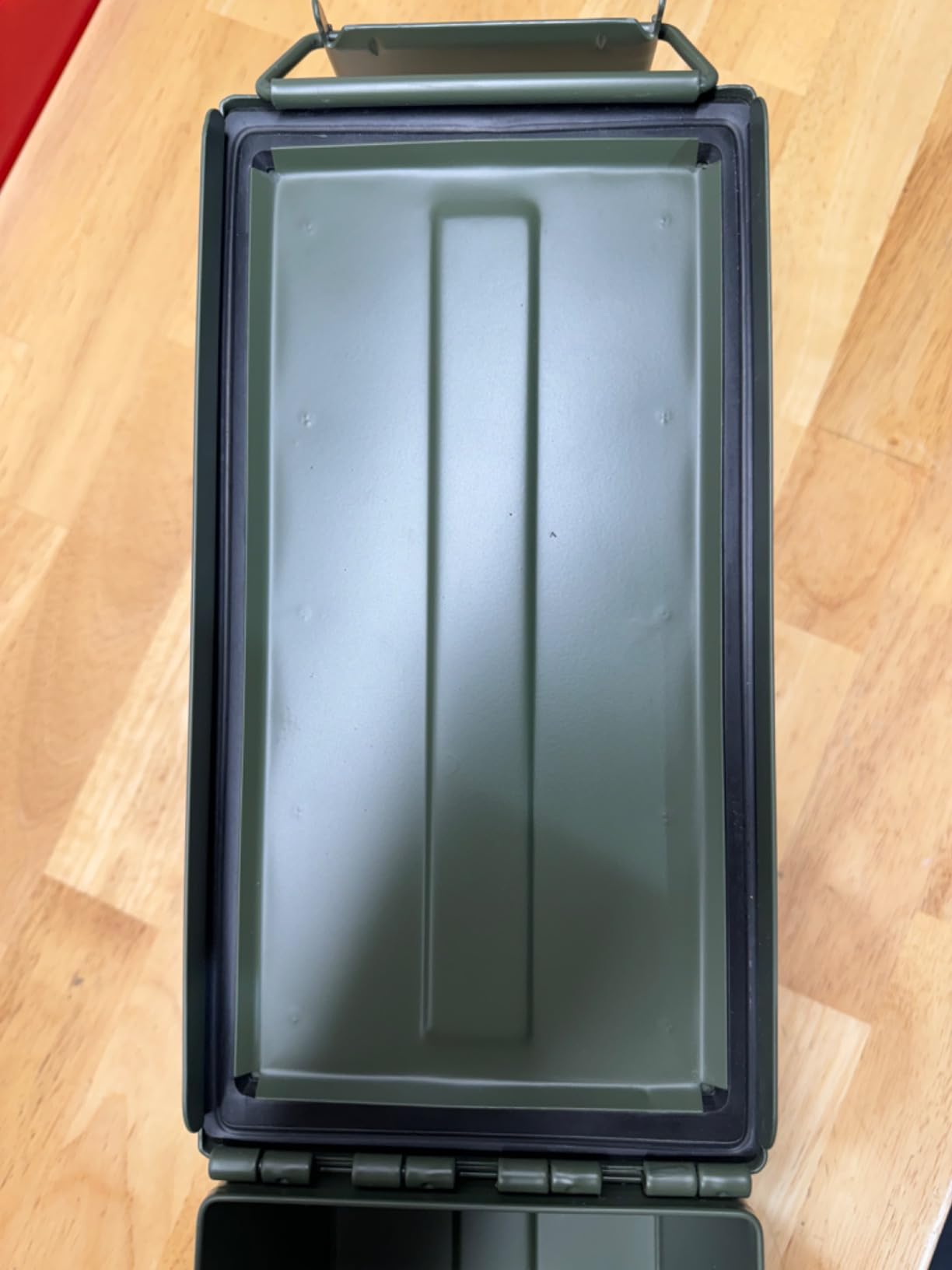 50 Cal Ammo Can M2A1 - Steel Ammo Boxes for Storage, Air Tight & Waterproof Metal Box for Ammunition Rounds or Underground Storage Container, Military Spec Certified Utility Dry Ammo Box + Sealed Lid customer photo 1