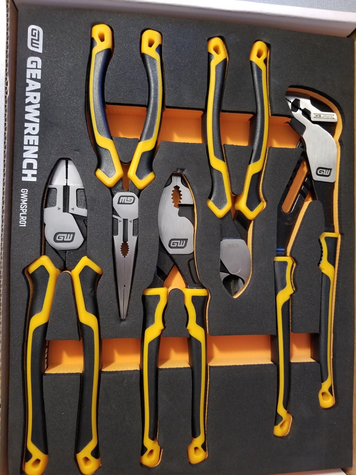 GEARWRENCH 5 Piece Pitbull Pliers Set in Foam Storage Tray| GWMSPLR01 customer photo 2