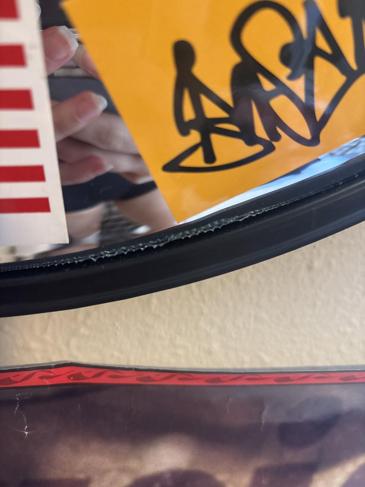 BESEA 24 Inch Acrylic Convex Traffic Mirror for Garage Warehouse & Driveway customer photo 1