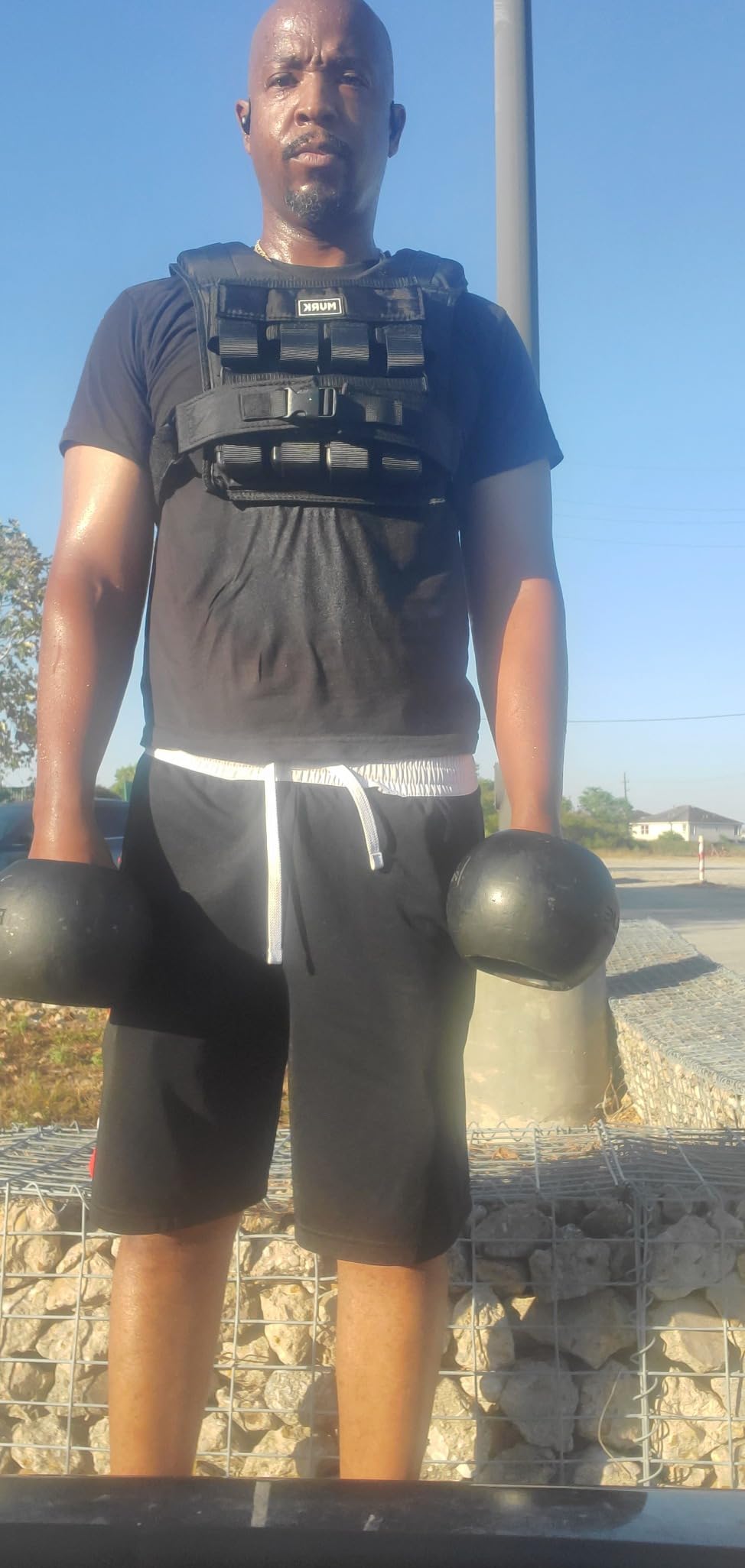 MVRK Weighted Vest Men 15lbs/25lbs/35lbs/45lbs/65lbs/100lbs - No-Bounce Adjustable Heavy Duty Rucking & Strength Training Vest with Removable Iron Weights for Calisthenics, HIIT customer photo 1