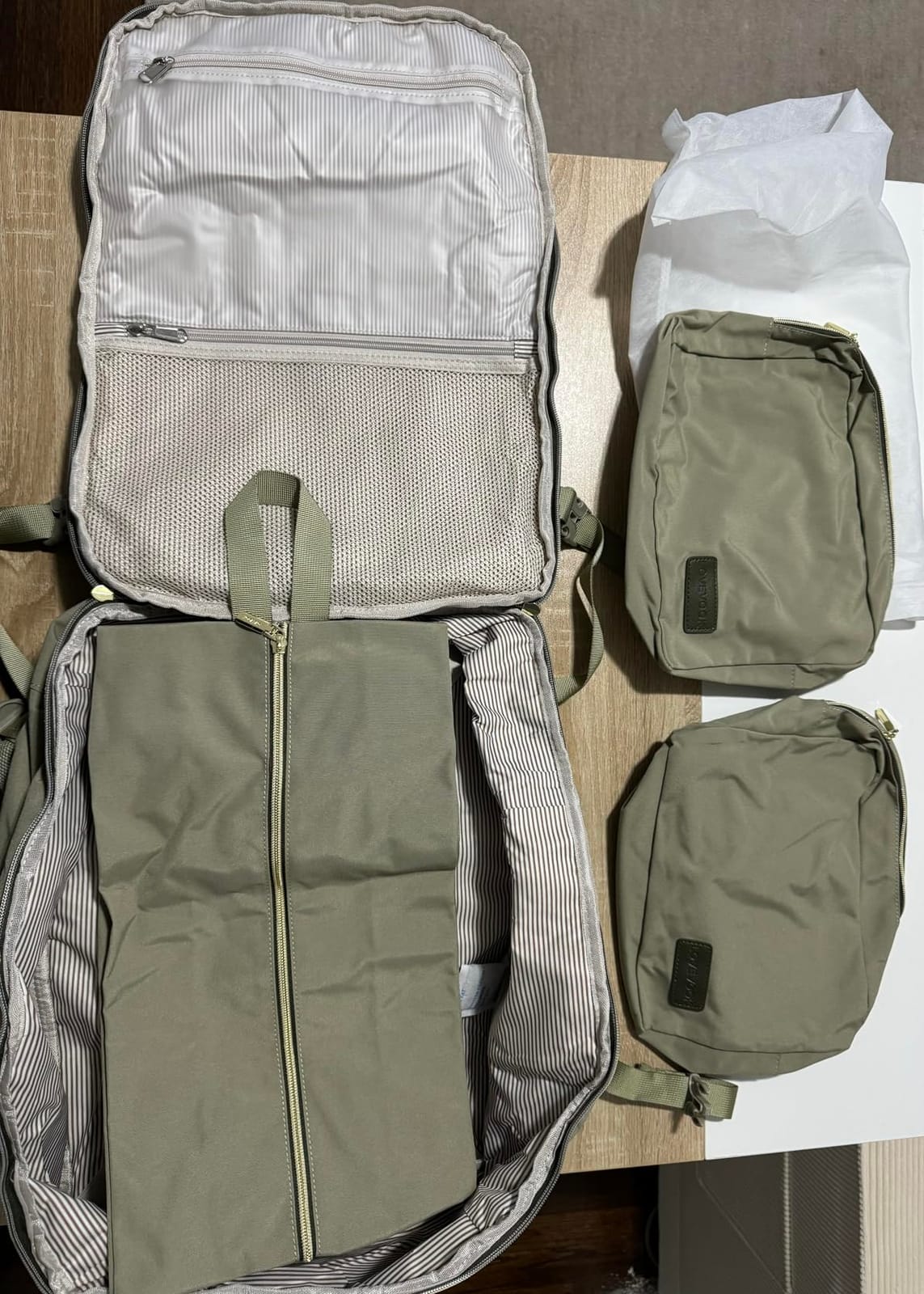 LOVEVOOK 40L Travel Backpack for Women & Men, Airline Approved Carry On Luggage with 3 Packing Cubes customer photo 2