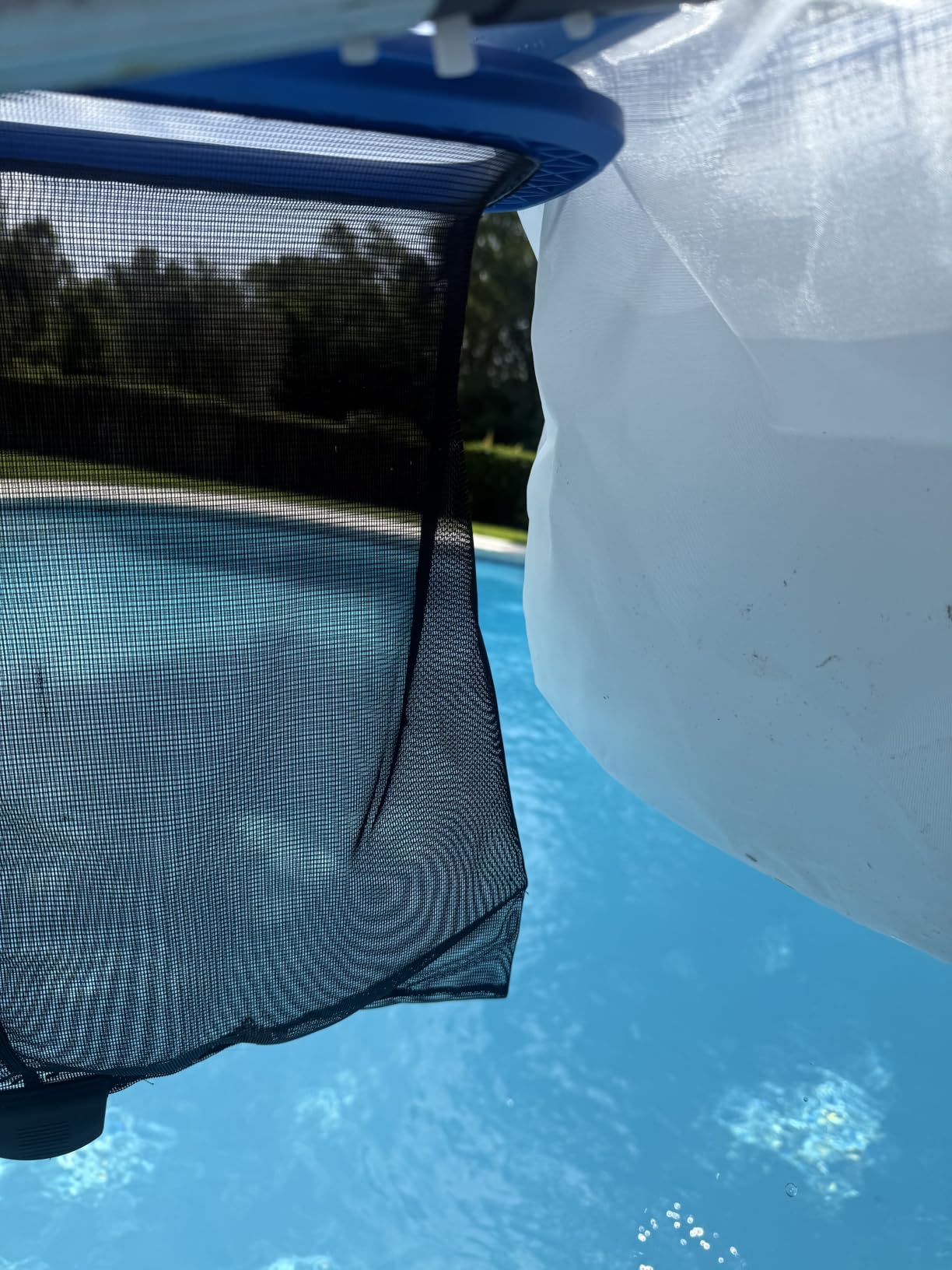 TidyMister 17.5'' Ultra Fine Mesh Pool Skimmer Net Rake for Sand Silt Pollen Debris - Super Extra Fine Nylon Cleaning Pool Net for Above Ground & In-ground Swimming Pools customer photo 2