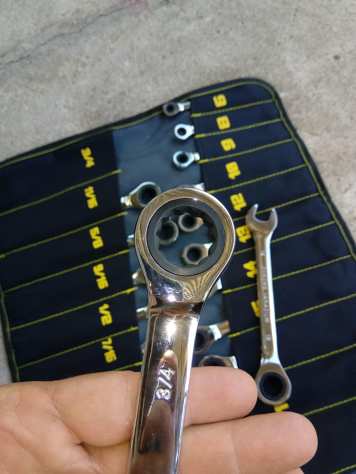 GRENPRO 22PC Ratcheting Wrench Set SAE&Metric Combination Open End Wrenches customer photo 1