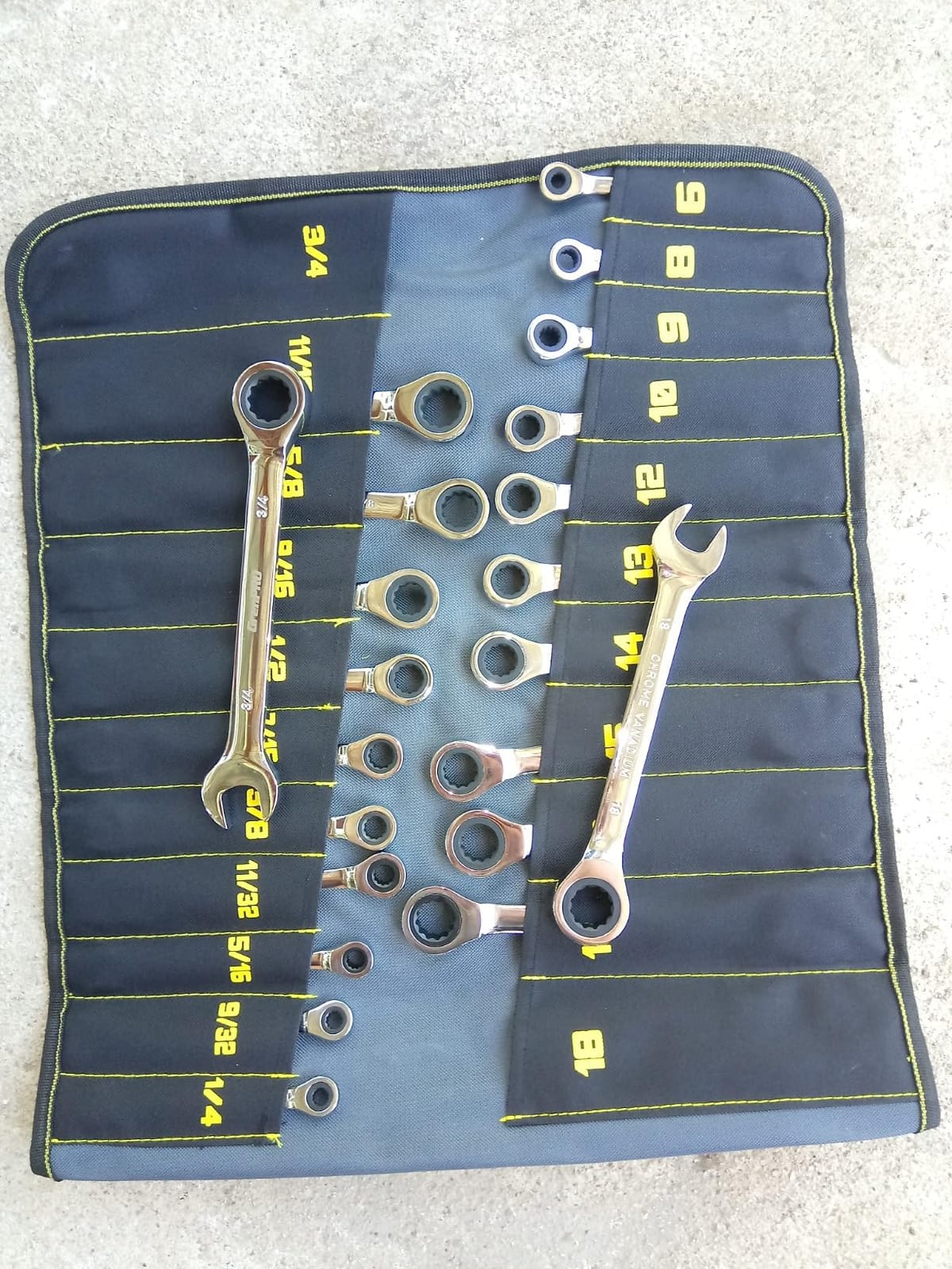 GRENPRO 22PC Ratcheting Wrench Set SAE&Metric Combination Open End Wrenches customer photo 2