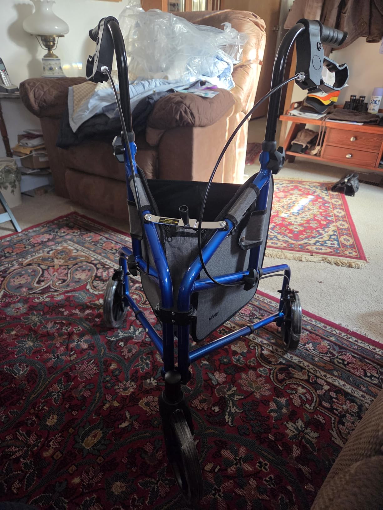 Vive Mobility 3 Wheel Walker for Seniors - Foldable Narrow Rollator Walker customer photo 1