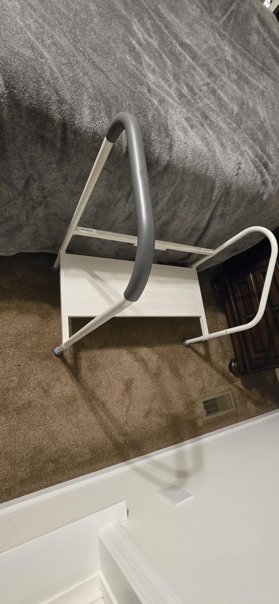 step2bed Deluxe Bed Rails for Elderly Adults - Adjustable Height Bed Safety Rail for Seniors with Cane Holder, LED Light, Mesh Bag, Handicap Grab Bars and More - Premium Bed Side Step Assist Device customer photo 2
