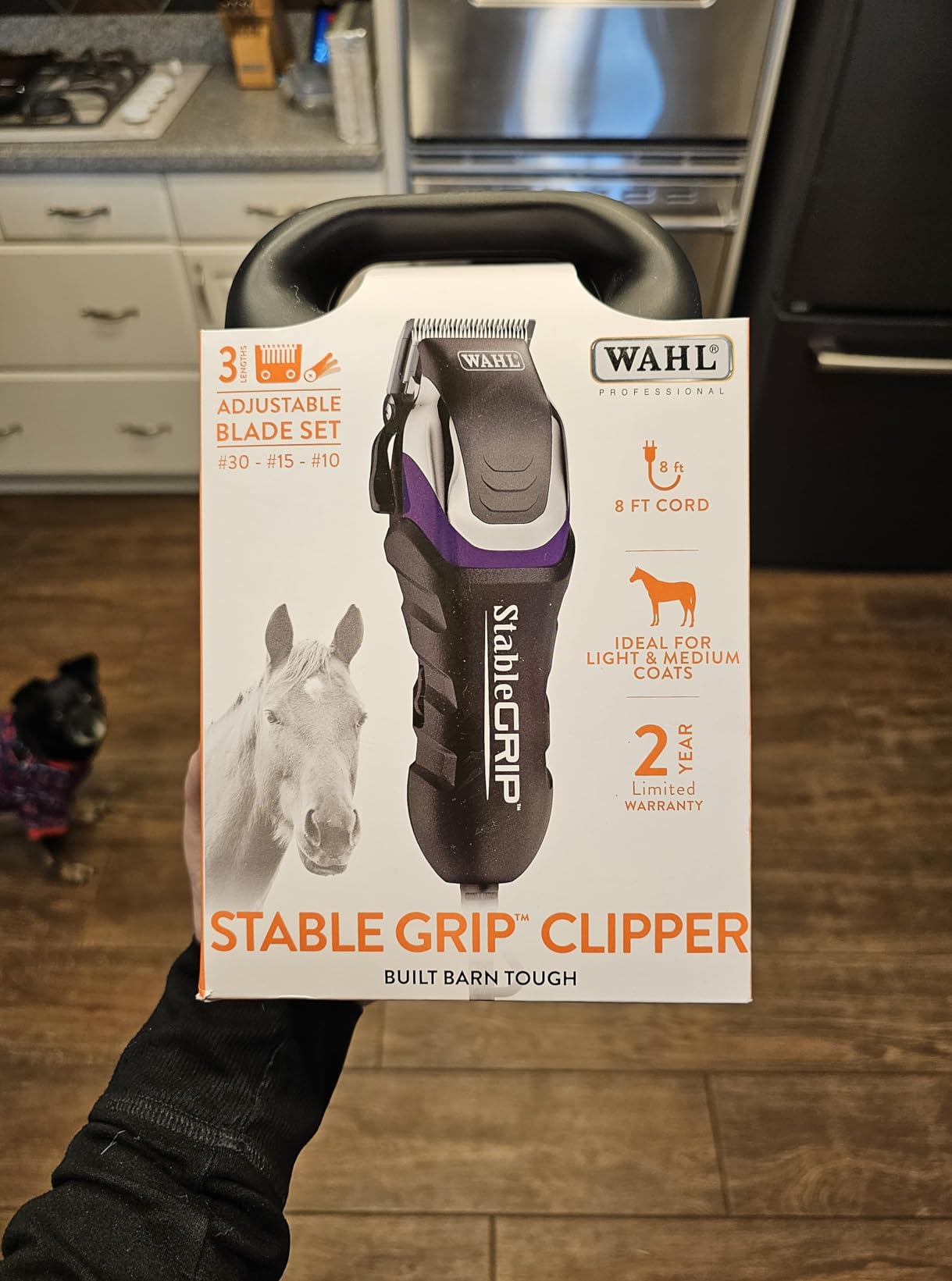 Wahl Pro Animal Stable Grip Equine Grooming Kit, Long Power Cord | Comprehensive Equine Grooming Kit, Trimming Face, Ears, and Fetlocks, Stable Grip Clipper, Easy-to-Adjust Cutting Lengths customer photo 1