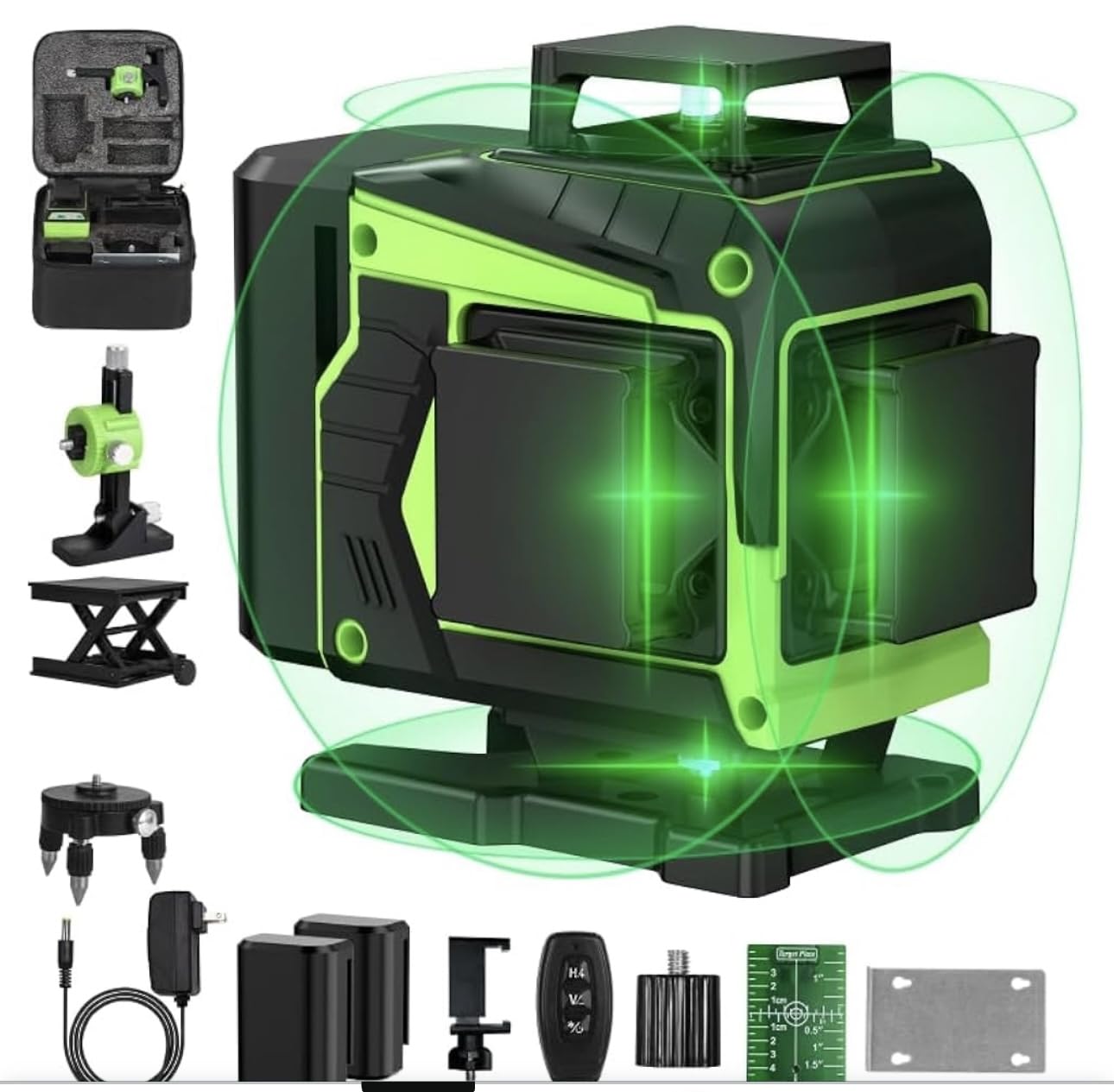 16 Line Laser Level 360 Self Leveling,4D 4x360° Green lazer Leveler Tool customer photo 2