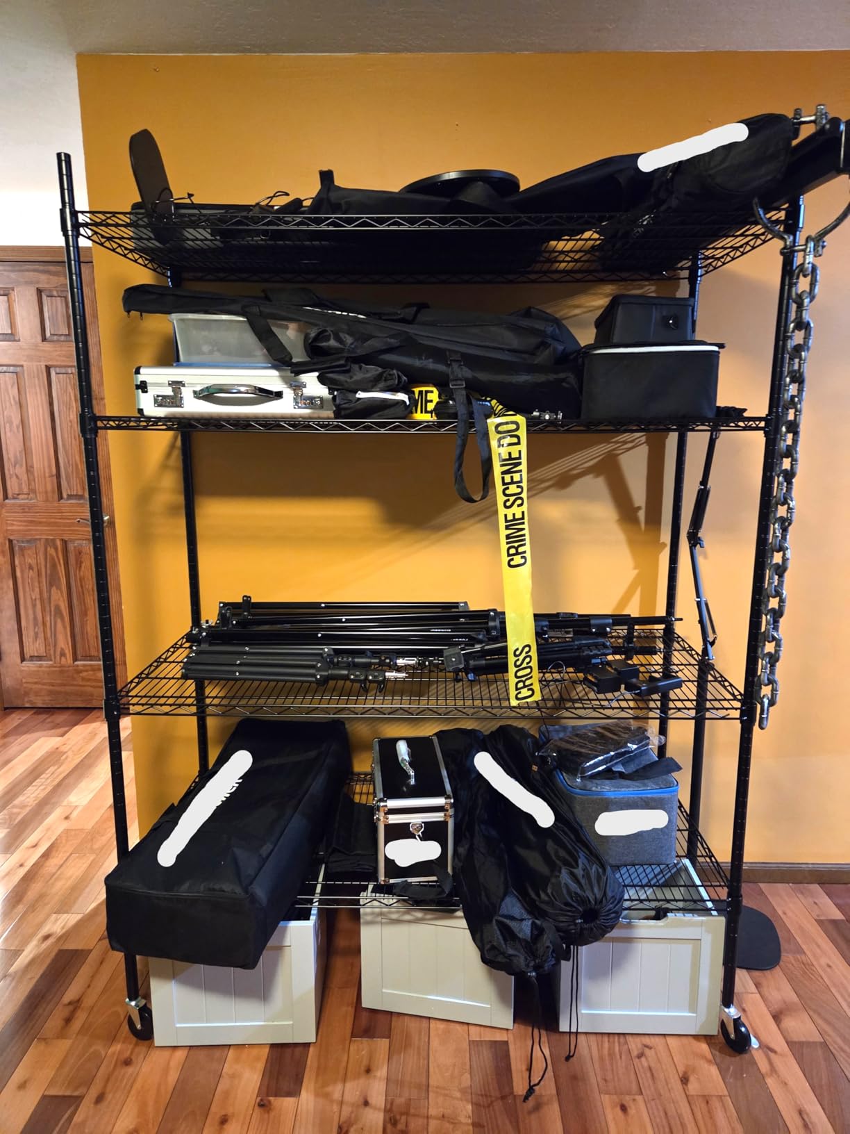 REIBII 4-Tier Heavy Duty Shelving with Wheels, 2480LBS Storage Shelf Rack customer photo 2