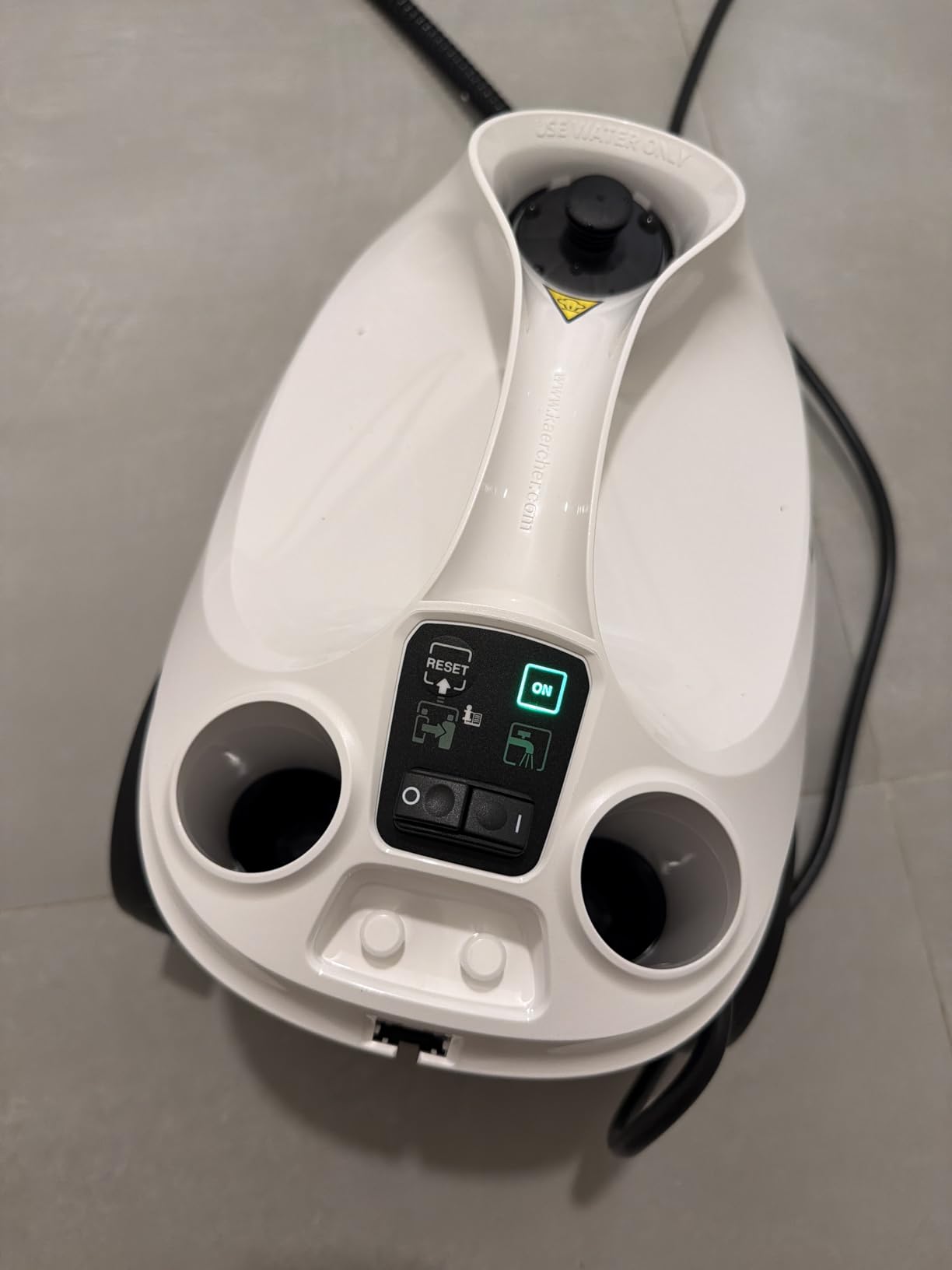 Kärcher Steam Cleaner SC 3 EasyFix, 40 Sec Heat-up, Chemical-Free | Multi-Purpose Power Steamer for Grout, Tiles, Hard Floors, Appliances & More, Includes several Attachments customer photo 2