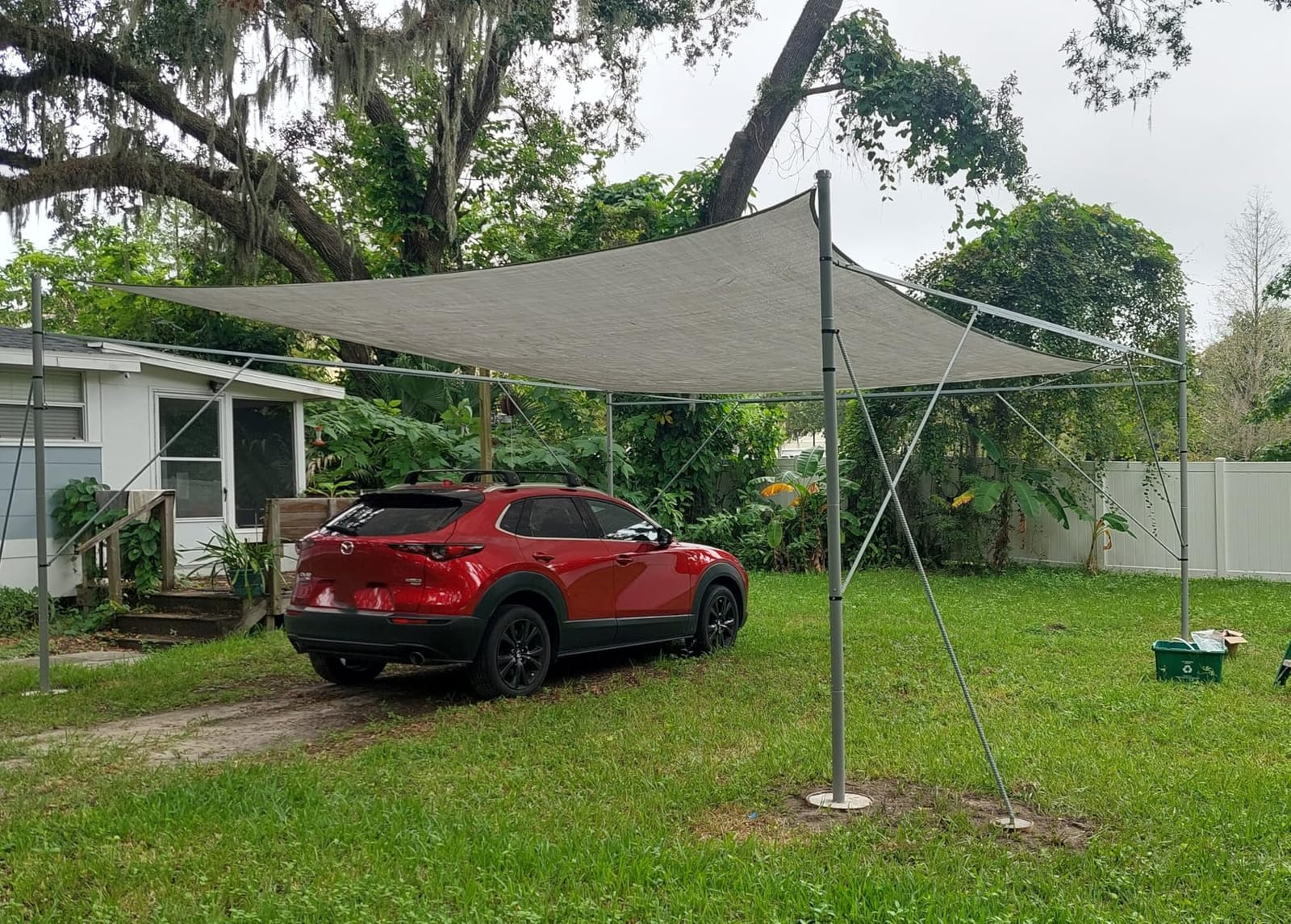 KANAGAWA 24'X24' Sun Shade Sail Sand Curved Rectangle | Outdoor Shade Cover 95% UV Block, 185GSM Heavy Duty Permeable, Shade Sail for Patio Garden Backyard Lawn (Customizable) customer photo 1
