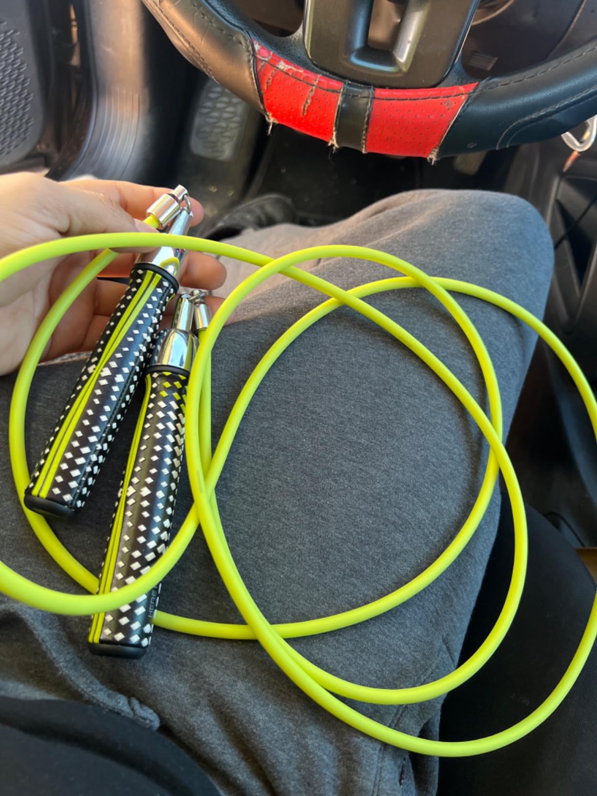 HEREROPE 1/4LB Weighted Jump Rope for Speed, Cardio, Boxing & Workout, Skipping Rope with Ball-bearing, Comfortable & Ergonomic Grip, Tangle Free Cable, Jump Ropes for Men Women Fitness customer photo 2