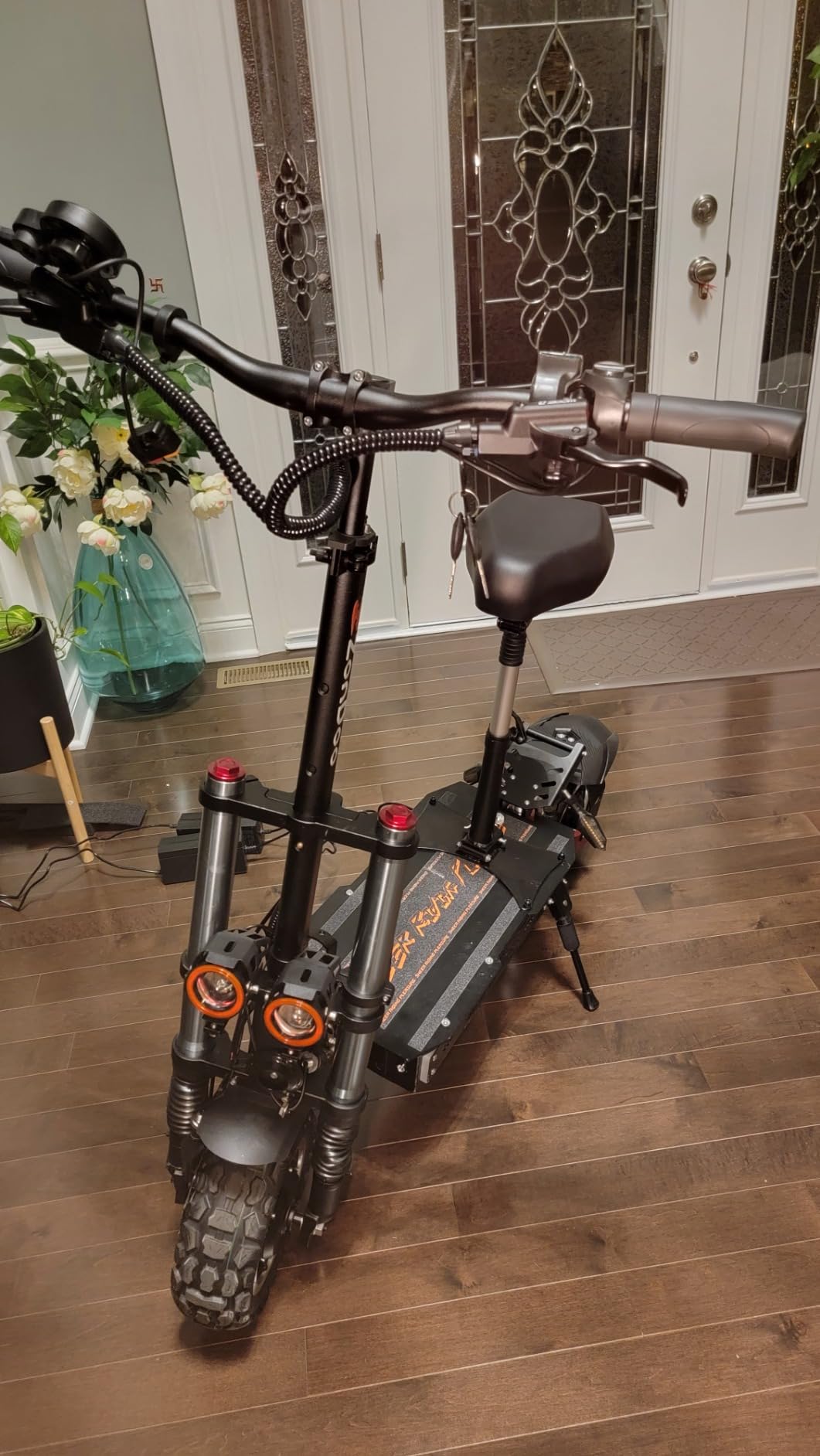 ZonDoo ZO03 Plus Electric Scooter Adults 55MPH Fast 6000W Dual Motors 60 Miles Long Range Off Road All Terrain Oil Hydraulic Brake Dual Suspension E Scooter with Seat & Damper customer photo 1