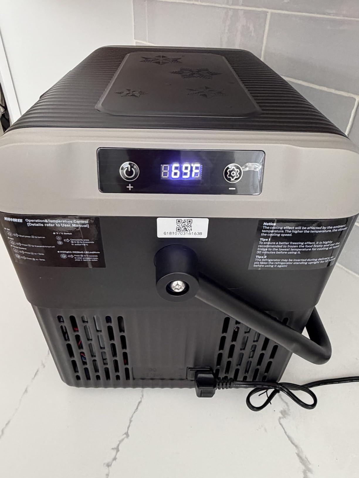 Kohree 12 Volt Car Refrigerator, 42 Quart (40L) Car Fridge for Camping | Electric Cooler with Handle, Wheels, Dual Zone, Dual Door, 4℉-68℉, 12/24V DC, 100-240V AC, Portable Freezer customer photo 2