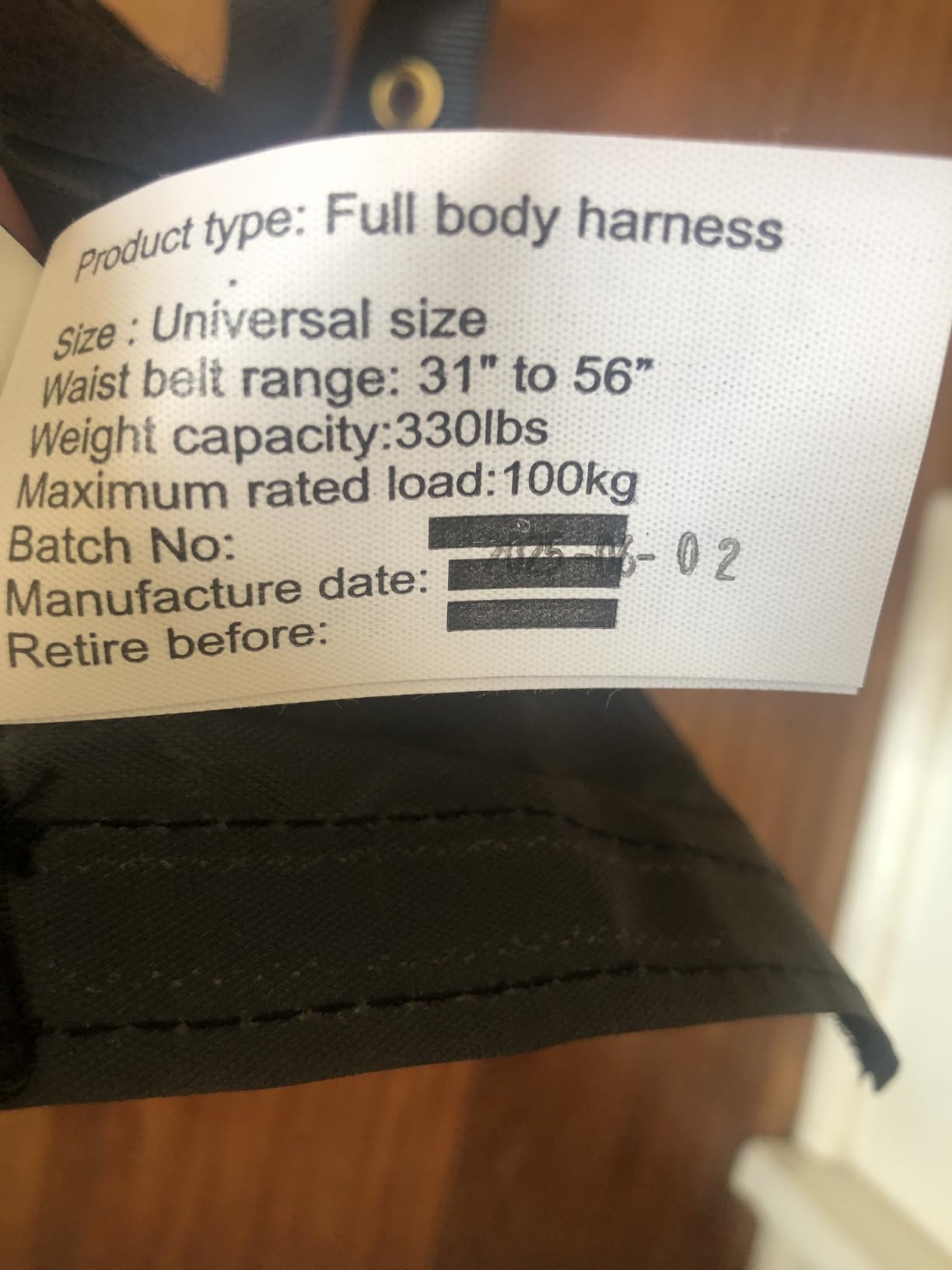 TRSMIMA Safety Harness Fall Protection - Safety Harnesses Construction Kit customer photo 2