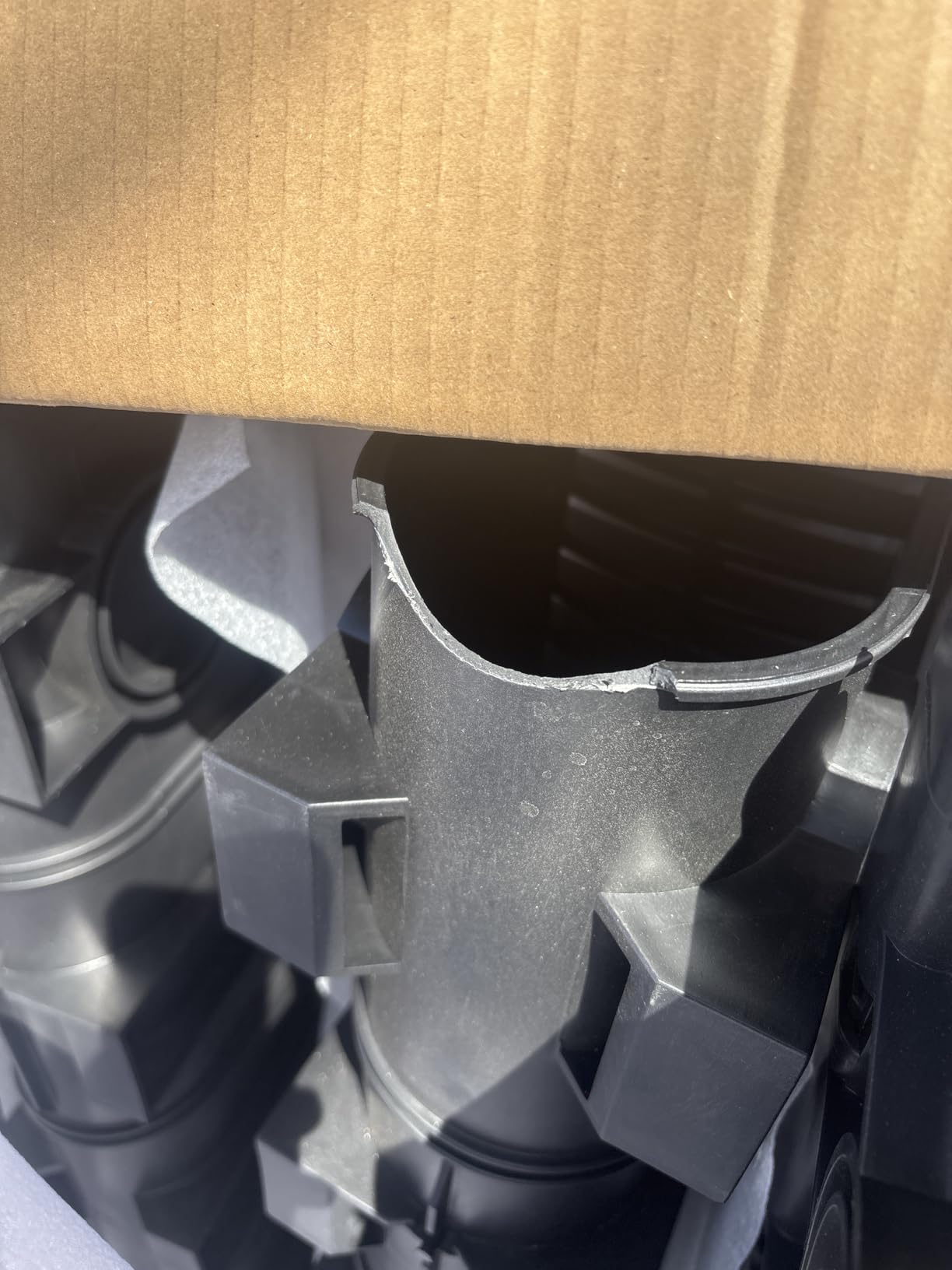 Trench Drain System, Channel Drain with Plastic Grate, 5.9x5.1-Inch HDPE Drainage Trench, Black Plastic Garage and GardenDrain, 6x39 Trench Drain Grate, with 6 End Caps,Convenient Assembly（6 Pack） customer photo 2