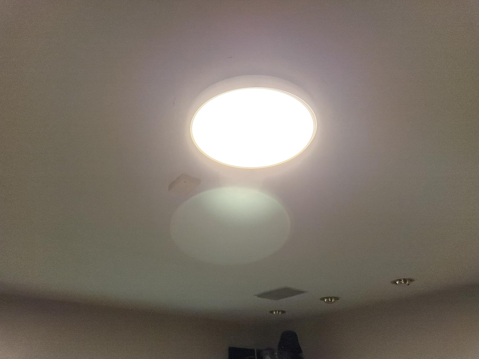 Govee Smart Ceiling Light, RGBIC 2400LM 2700K-6500K 12 Inch White, RGBIC LED Flush Ceiling Light Fixture, 2400LM DIY Colors, Works with Matter Alexa for Bedroom, Living Room customer photo 1