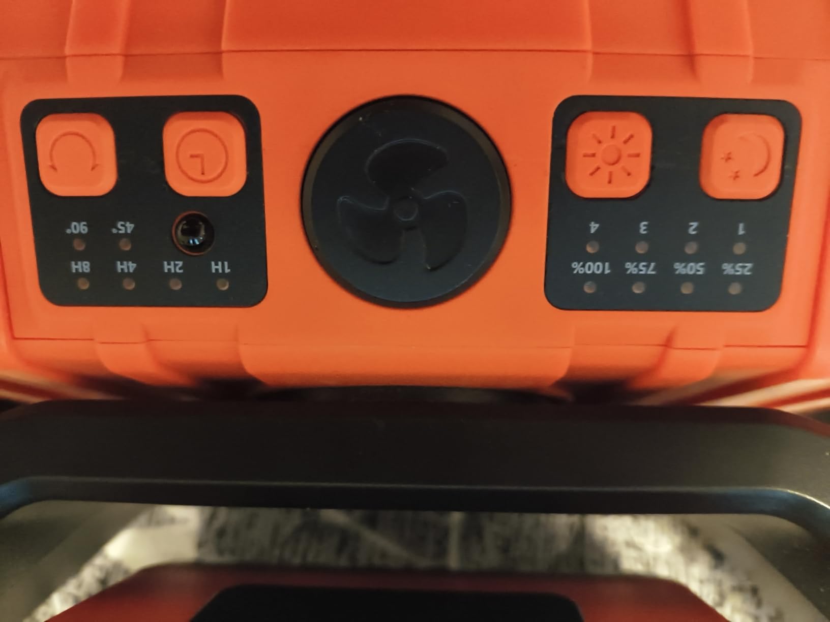 ADUST Camping Fan Battery Powered 20000mAh Outdoor Tent Fans - Orange | Portable Battery Operated Rechargeable Fan with Warm&Cold Lights, Hanging Hook, Timer, Oscillating, 4 Speeds, Remote Control customer photo 2