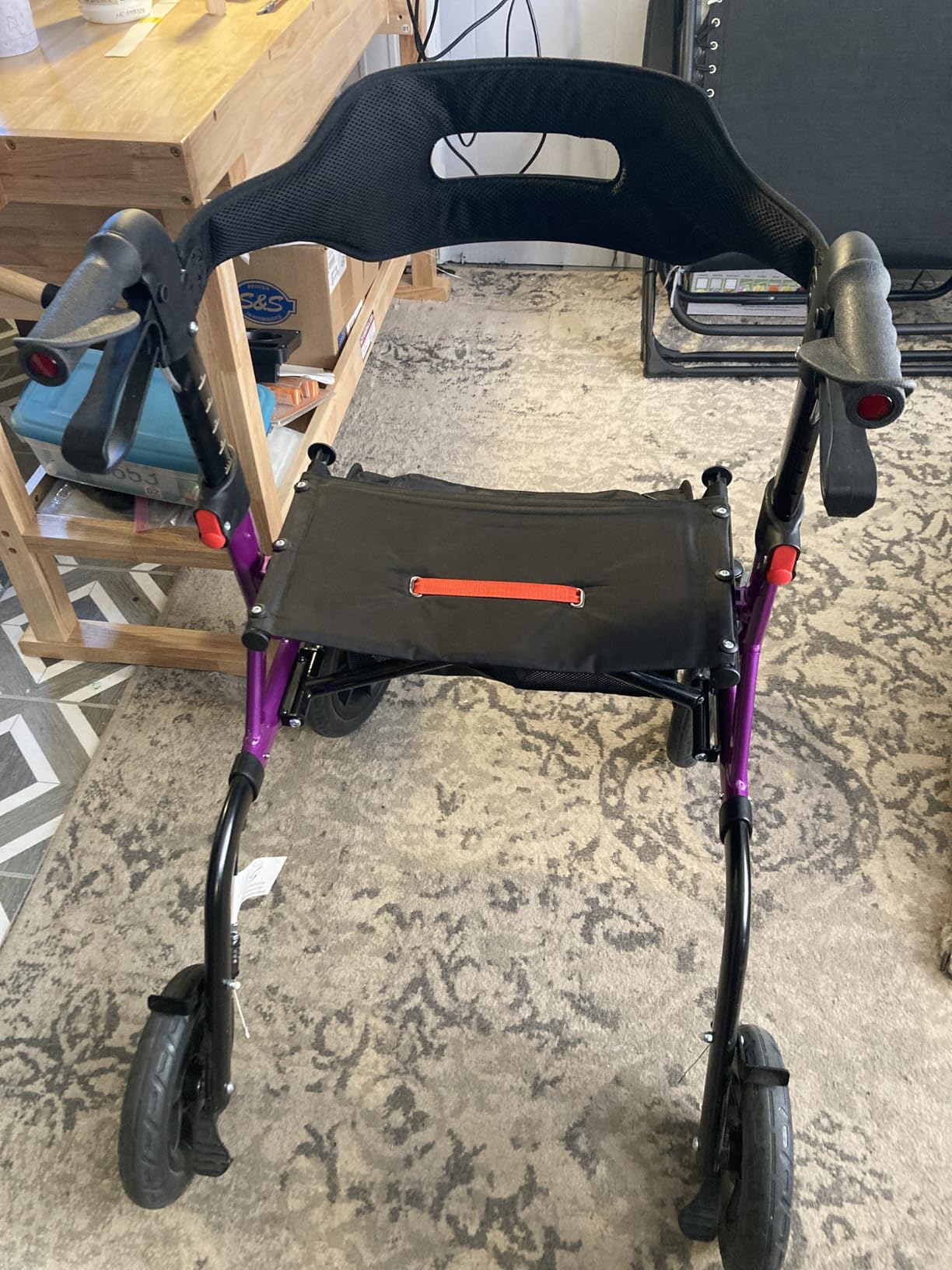 MAXWALK Walkers for Seniors, Foldable Rollator Walker with Seat & Backrest customer photo 1