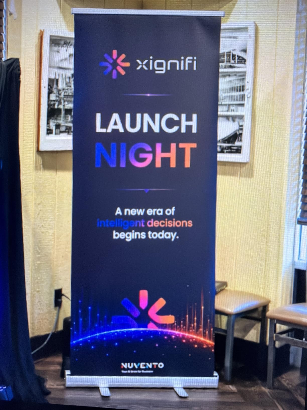 Custom Retractable Banner with Aluminum Frame - Portable, Durable & Easy Setup - For Events, Promotion & Advertising (Silver Stand, 33