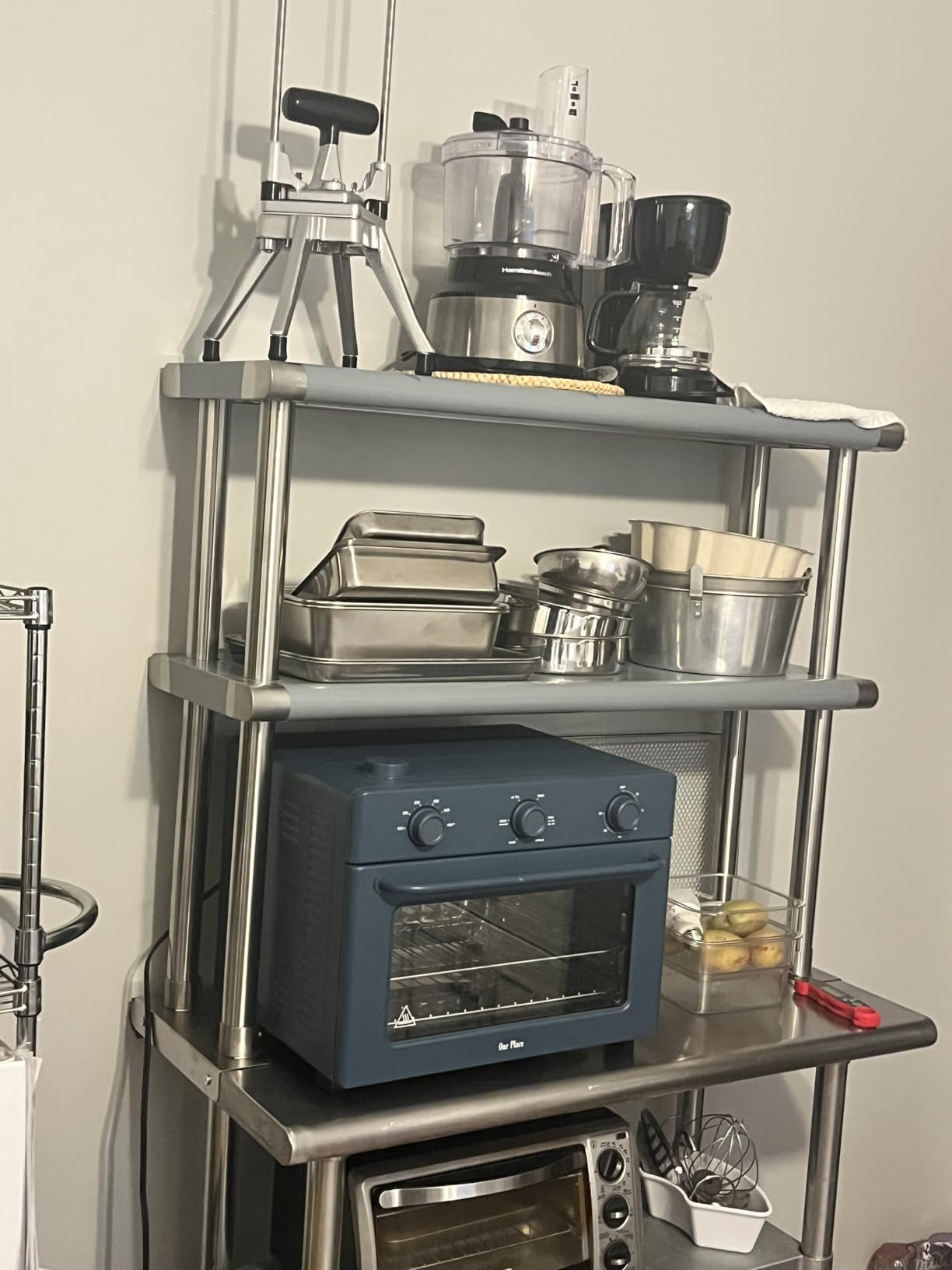 Double Overshelf, 2 Tier Stainless Steel Shelves, 12 x 36 Inch customer photo 1