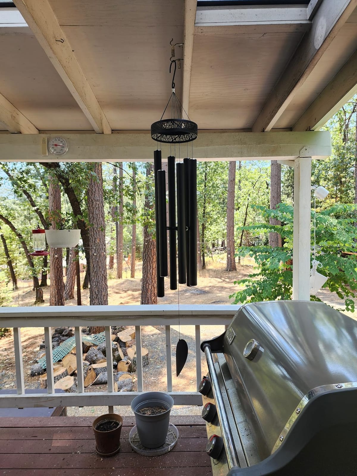 Suntimber Extra Large Wind Chimes for Outside Deep Tone,(Black,60
