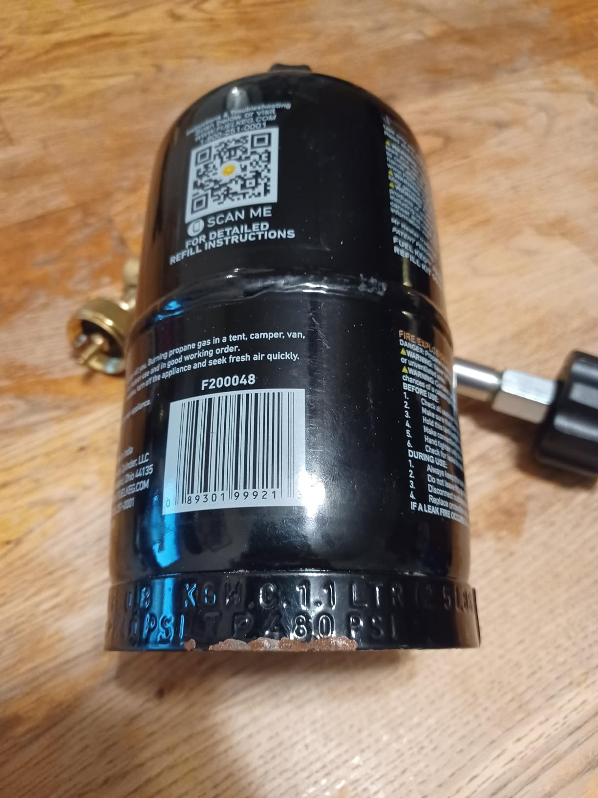 Mr. Heater Fuel Keg. - 1 lb. / 16 oz. Empty Refillable Propane Tank customer photo 1